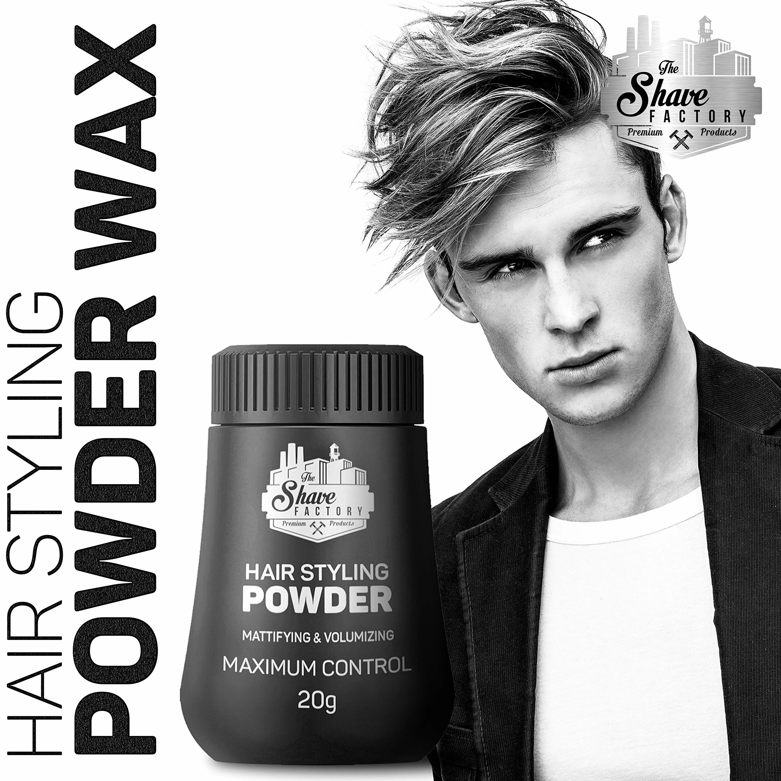 The Shave Factory - Maximum Control Hair Styling Powder - Puder do stylizacji włosów 20g