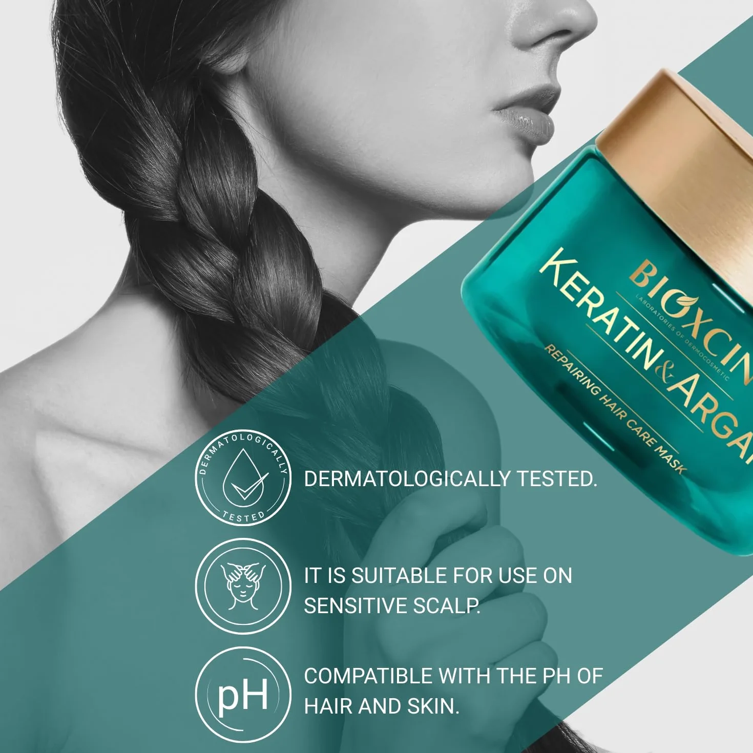 Bioxcin Keratin & Argan Maska regenerująca do włosów suchych i zniszczonych 225 ml