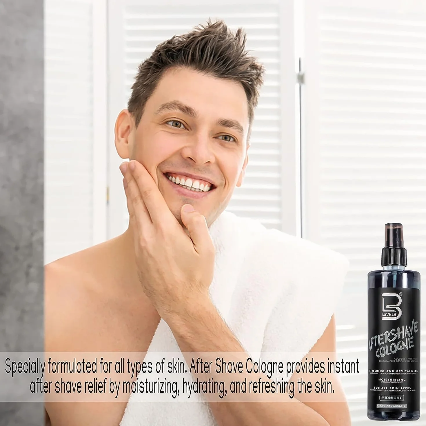 L3VEL3 - Frost Aftershave Cologne - Woda po goleniu 400ml