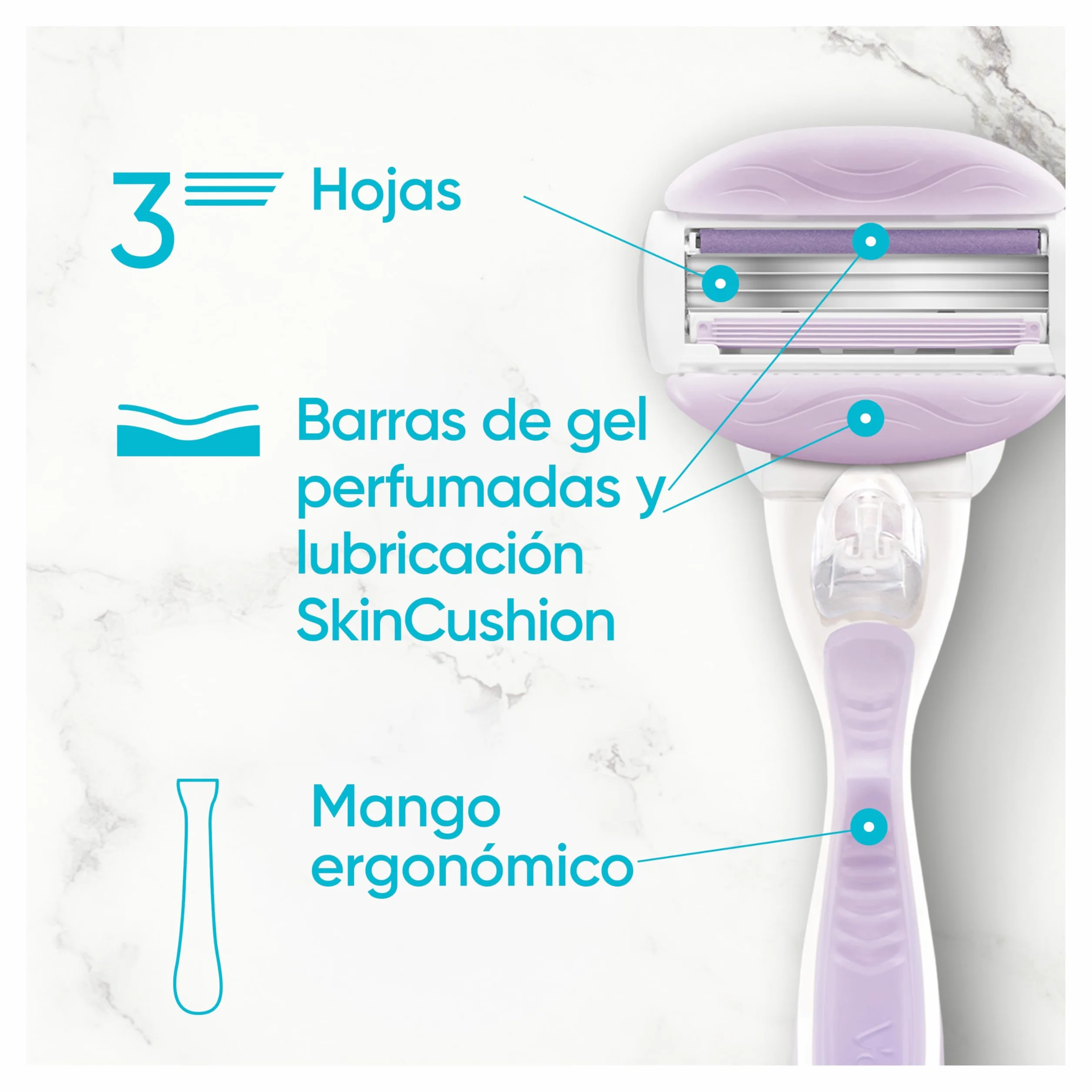 Gillette Venus Comfortglide Breeze Wkłady do Ostrzy X10, dla kobiet, z 3 ostrzami