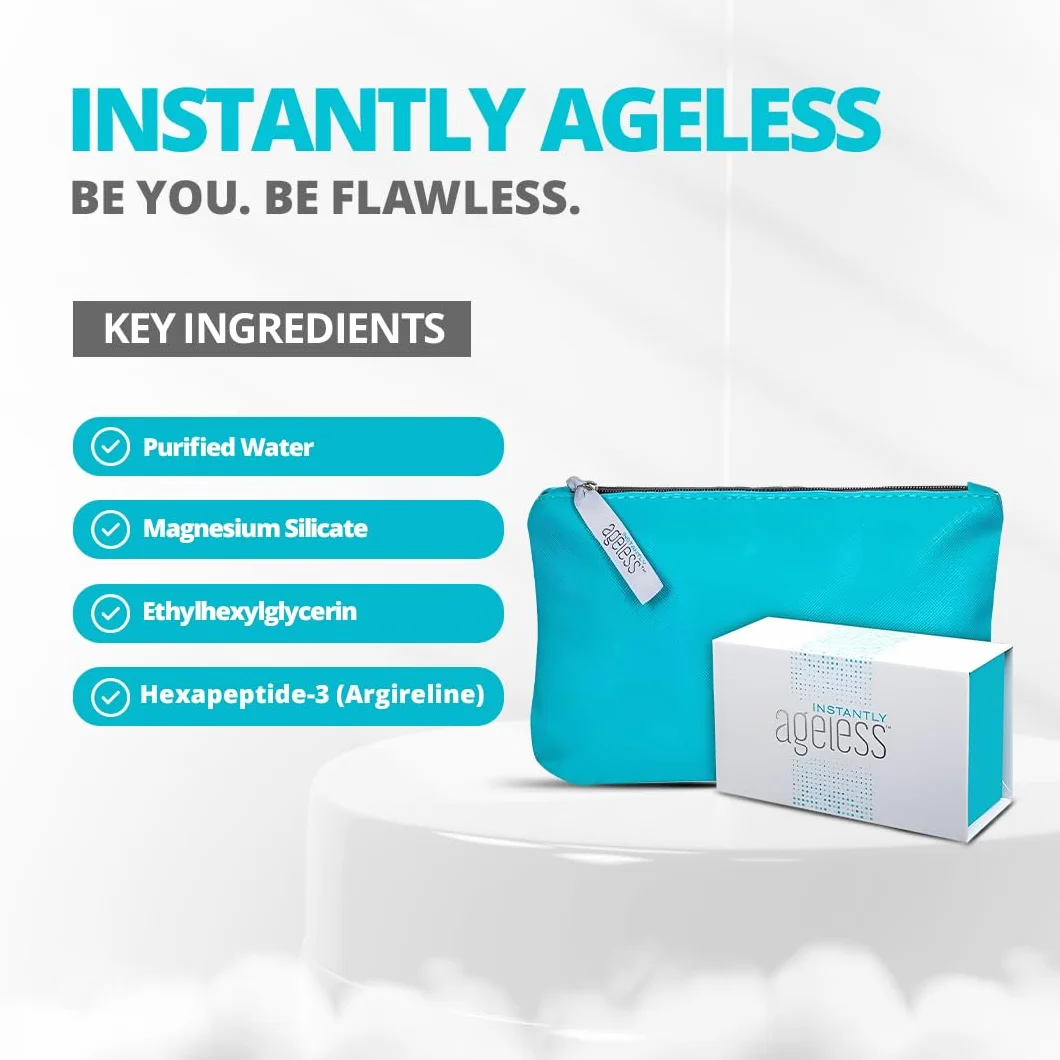 Jeunesse Direct Ageless 25 butelek z bezpłatną kosmetyczką do makijażu, zestaw 25 butelek Direct Ageless z bezpłatną torbą do makijażu Full Size Quest