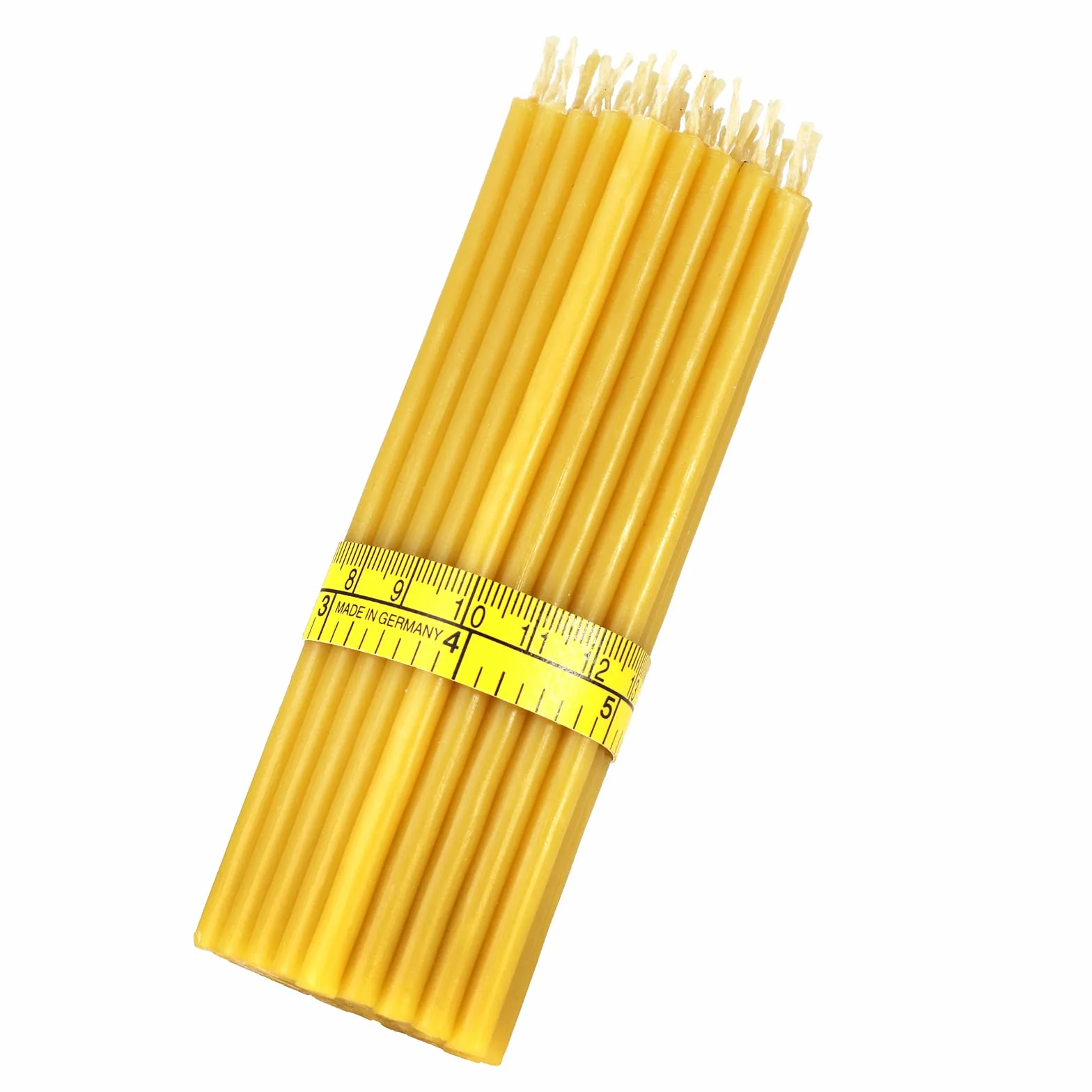 NKlaus - Cienkie Świece z Wosku Pszczelego - Wysokość 14 cm - Świece Ołtarzowe Rytualne - Jakość Kościelna (50 szt. - ok. 165 g) 36409