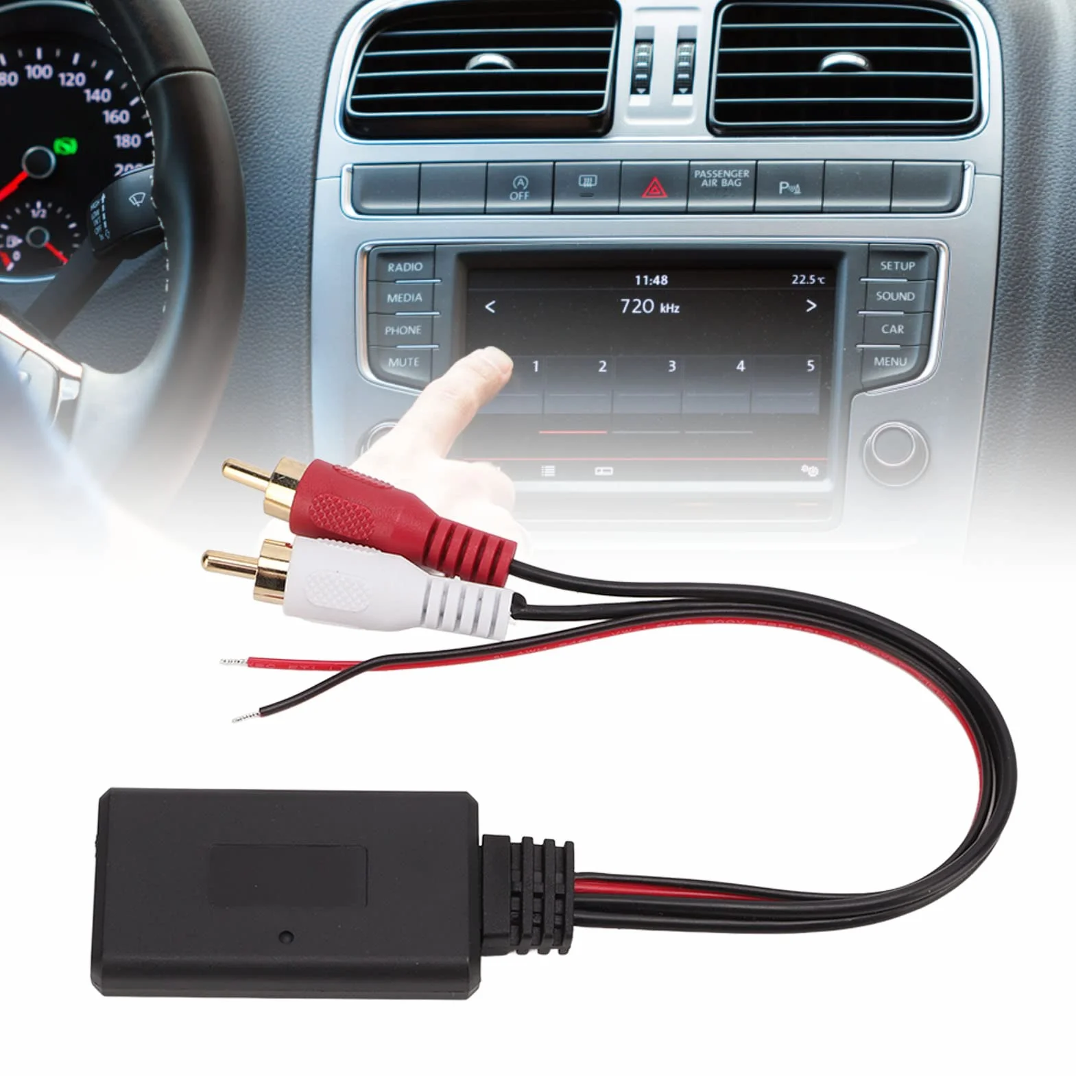 Samochodowy Uniwersalny Bezprzewodowy Moduł Adapter Muzyczny Kabel Audio Aux Samochodowy Moduł Bezprzewodowy Adapter AUX dla Alpine