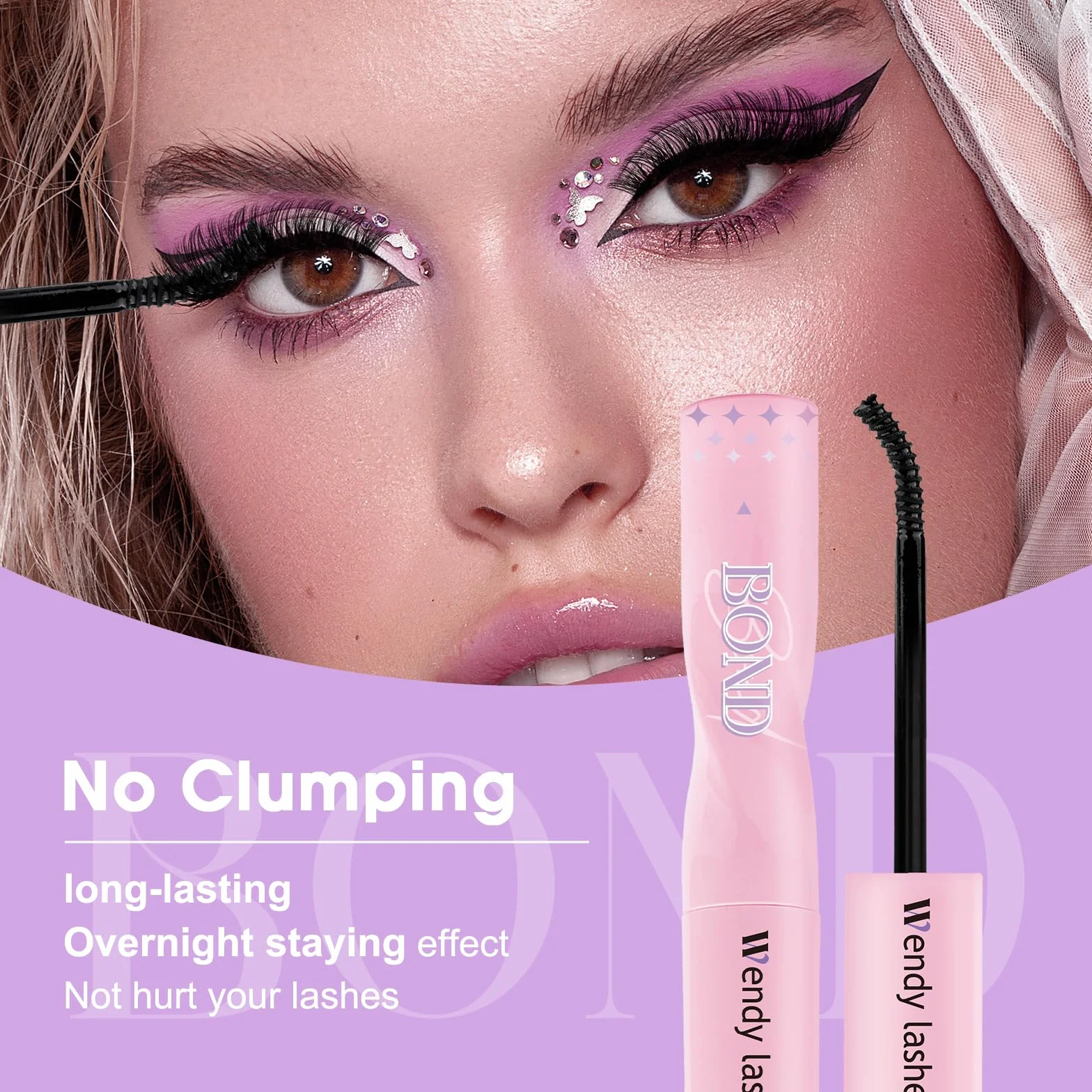 Cluster Lashes Klej i uszczelnienie 2 IN 1 Lash Bond and Seal dla indywidualnych klastrów Przedłużenia rzęs Czarny Lash Bond Wodoodporny rzęs Różdżka Mocne trzymanie Klaster Klej do rzęs