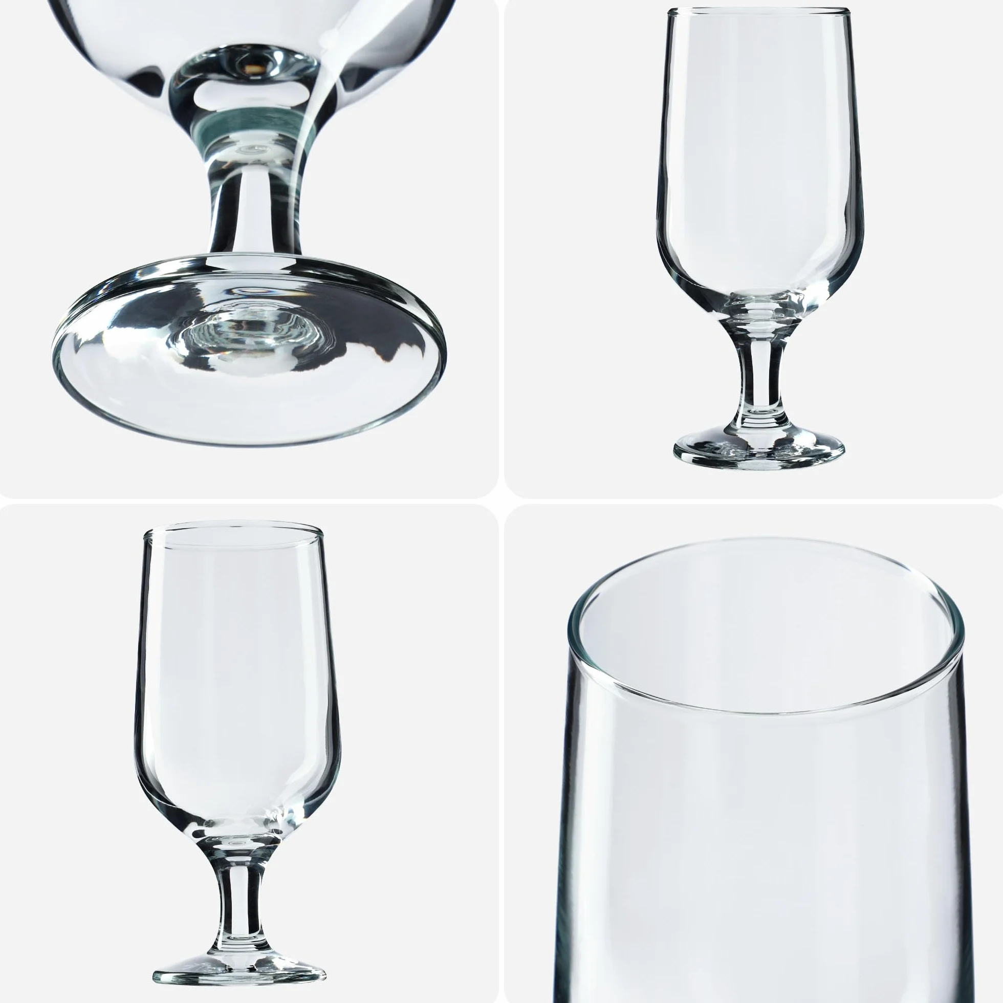 KADAX Zestaw 6 szt. Pokale do piwa 385 ml, szkło tulipany