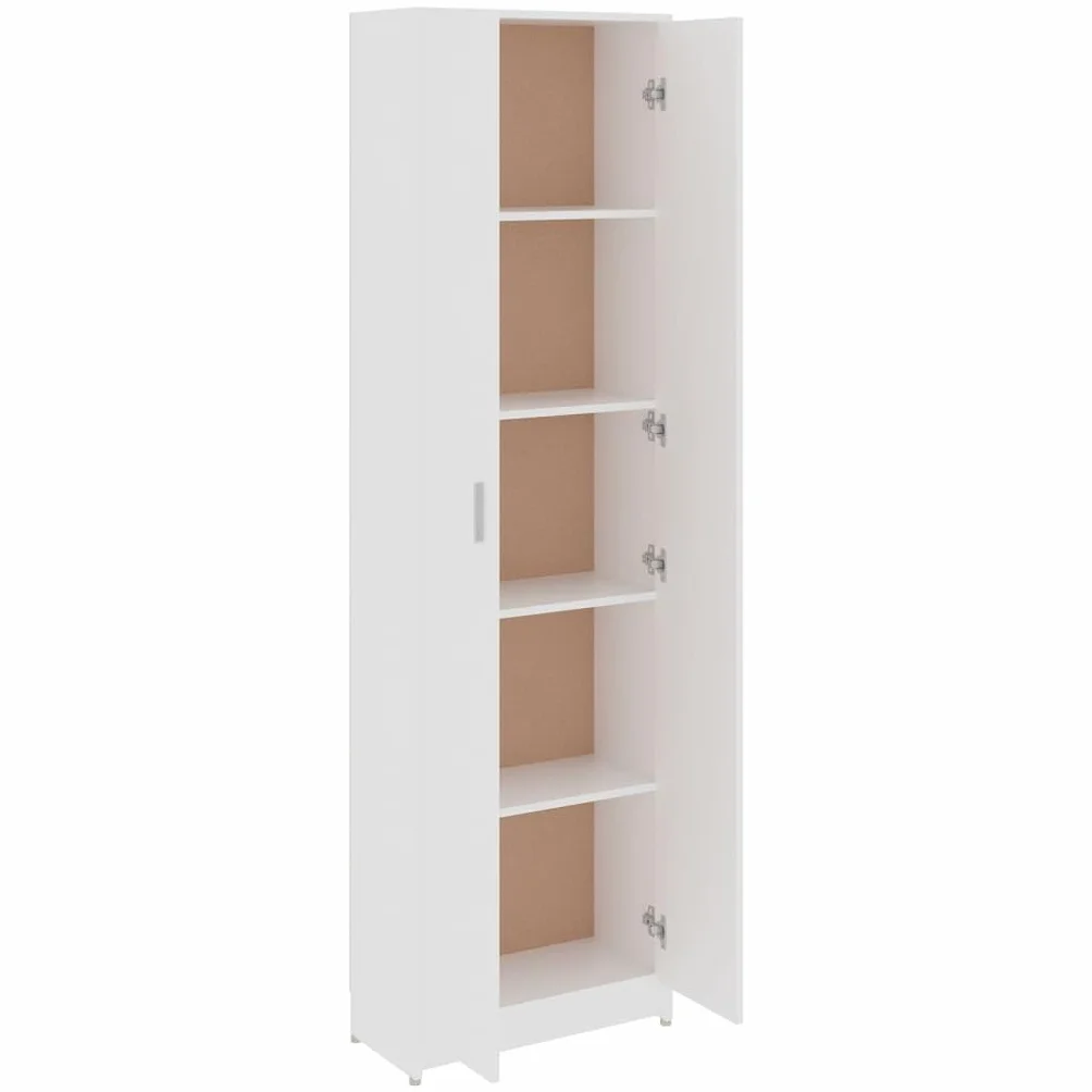 vidaXL Szafka korytarzowa 55 x 25 x 189 cm drewno obrobione białe
