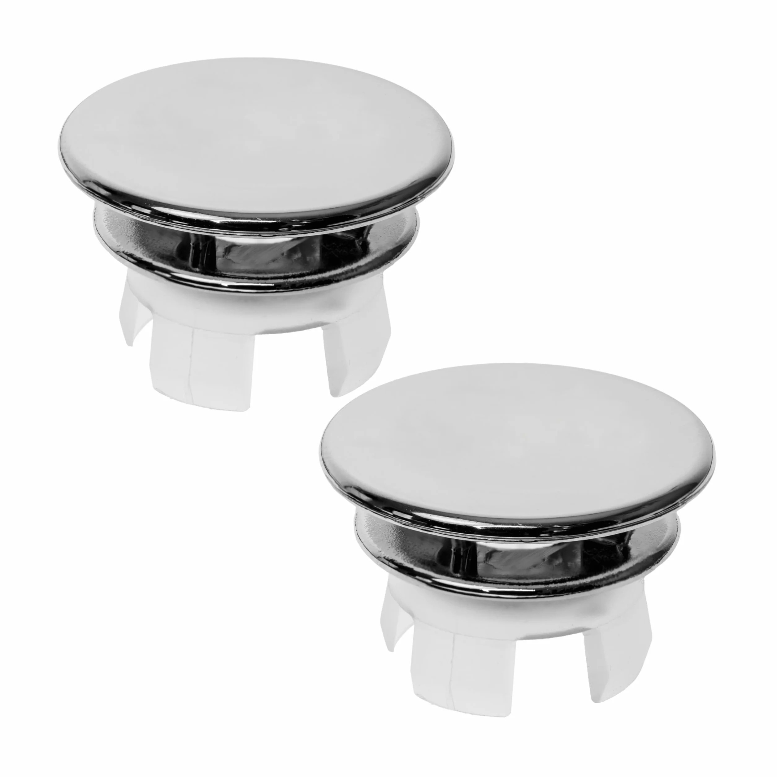 Pokrywa przelewu umywalki chromowana na wysoki połysk Ø 22-24 mm 2 szt ceramiczny korek odpływu