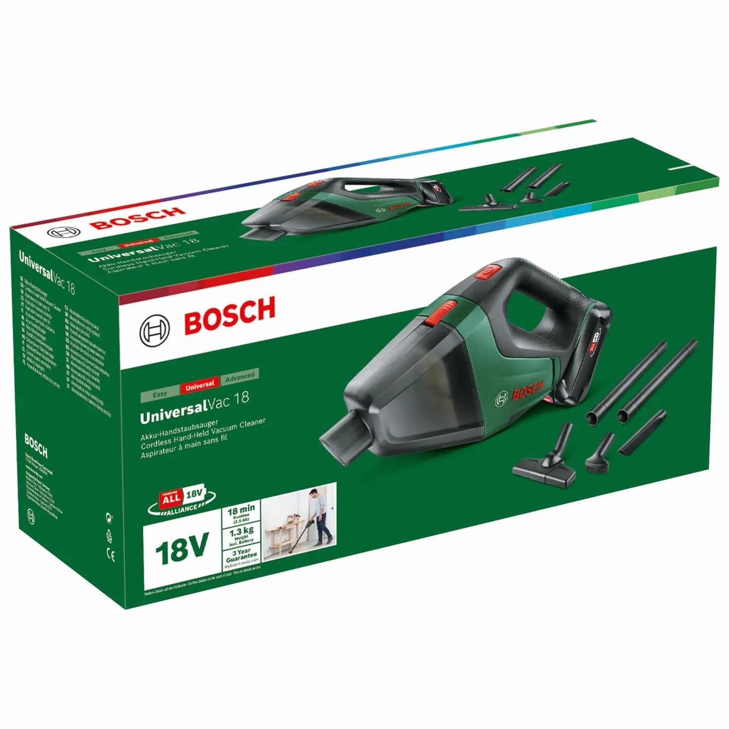 Bosch UniversalVac 18 Odkurzacz akumulatorowy 18V