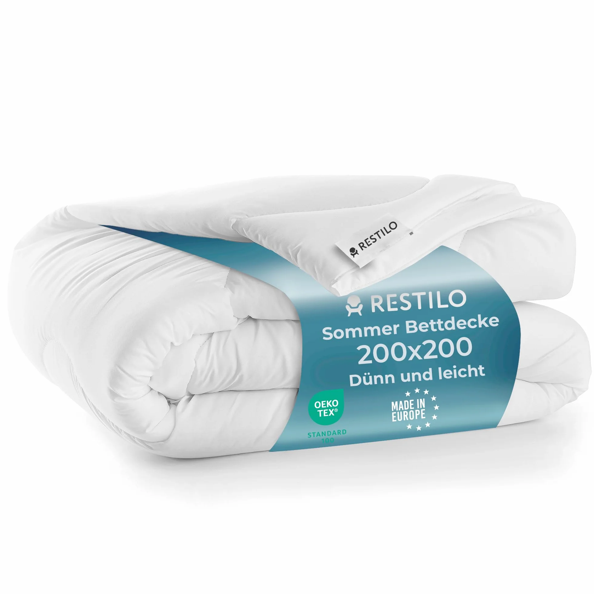 RESTILO Inez kołdra letnia 200 x 200 cm mikrofibra oddychająca Öko-Tex