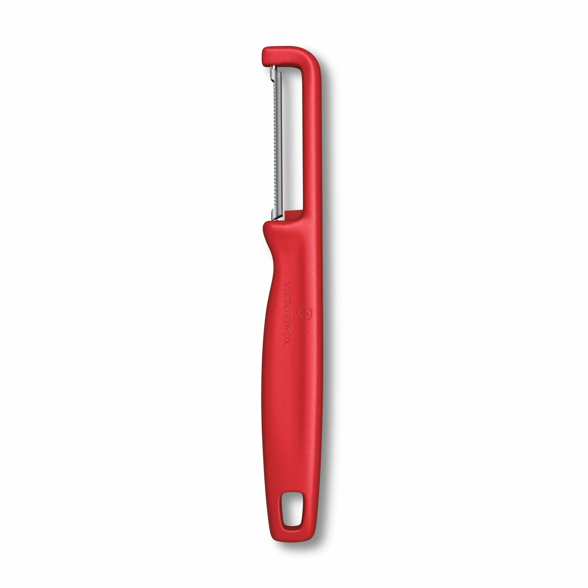 Victorinox Obieraczka Iota do warzyw i owoców ząbkowana czerwona