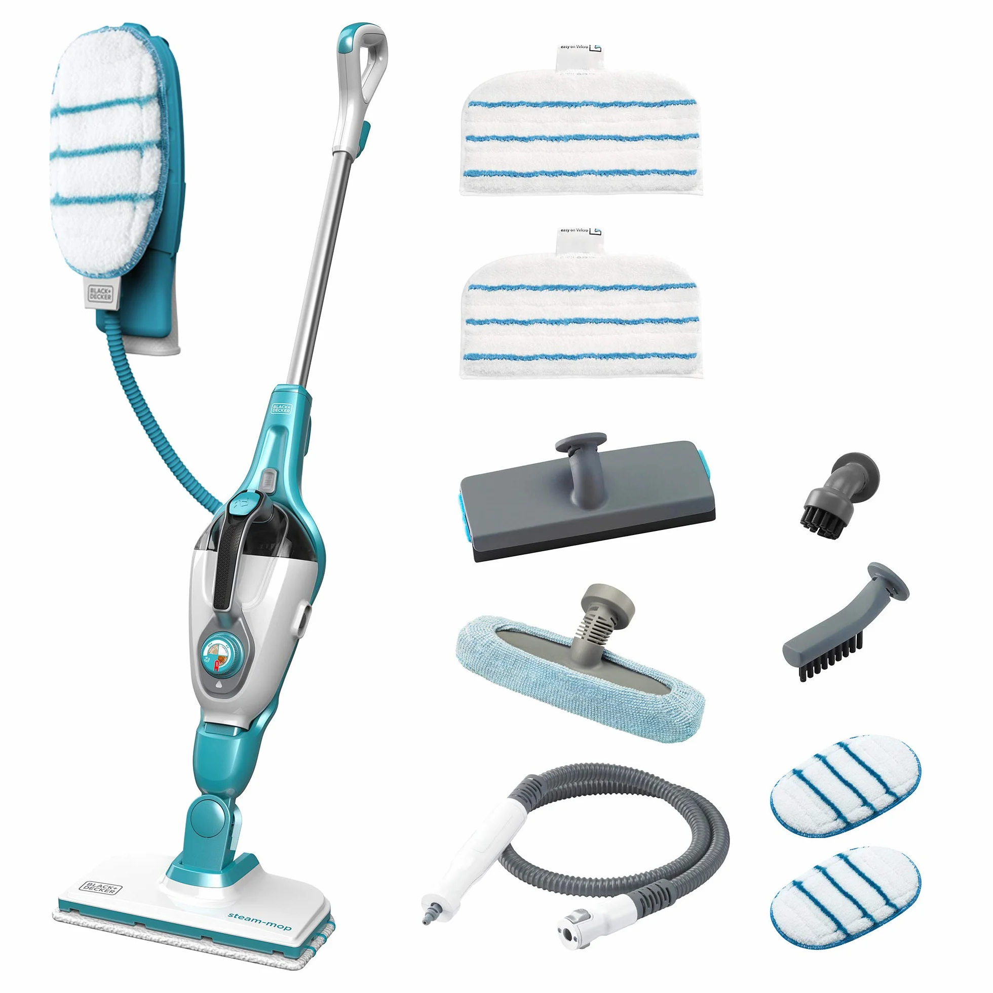 BLACK+DECKER, Mop parowy o mocy 1300 W, 9w1 z rękawicą parową, FSMH1351SM