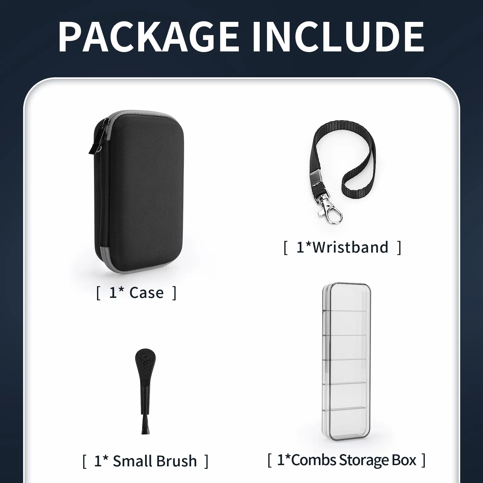 Etui podróżne dla OneBlade QP2520/QP2530/QP2620/QP2630, twarda obudowa EVA, wodoszczelne, odporność na uderzenia, uchwyt na ostrze