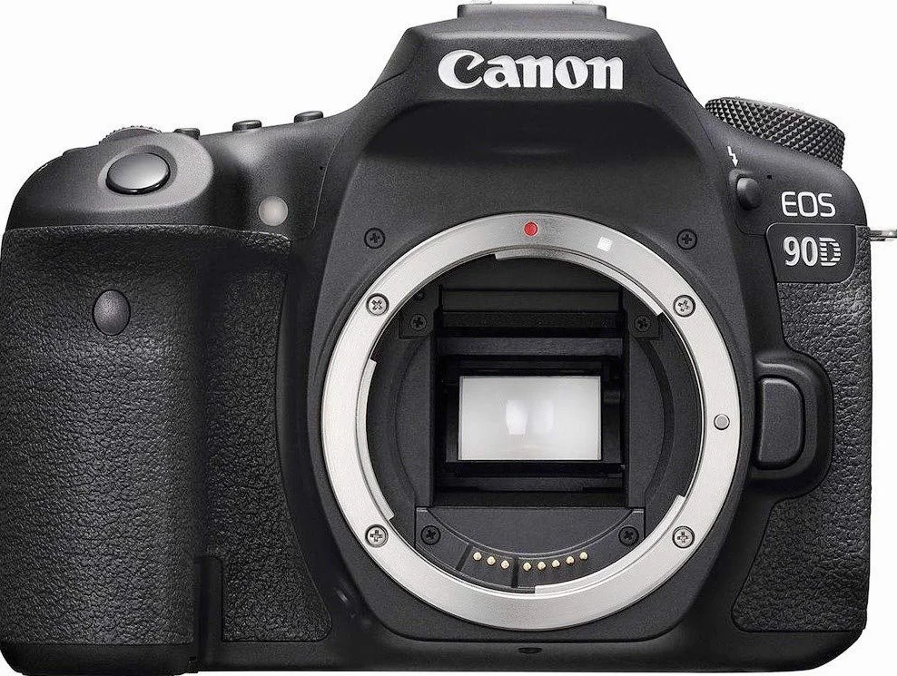 Canon EOS 90D obudowa lustrzanki (32,5 megapikseli, 7,7 cm (3"), Bluetooth, wyświetlacz Vari-Angle Touch, czujnik APS-C, 4K, Full HD, DIGIC 8, WLAN), czarna