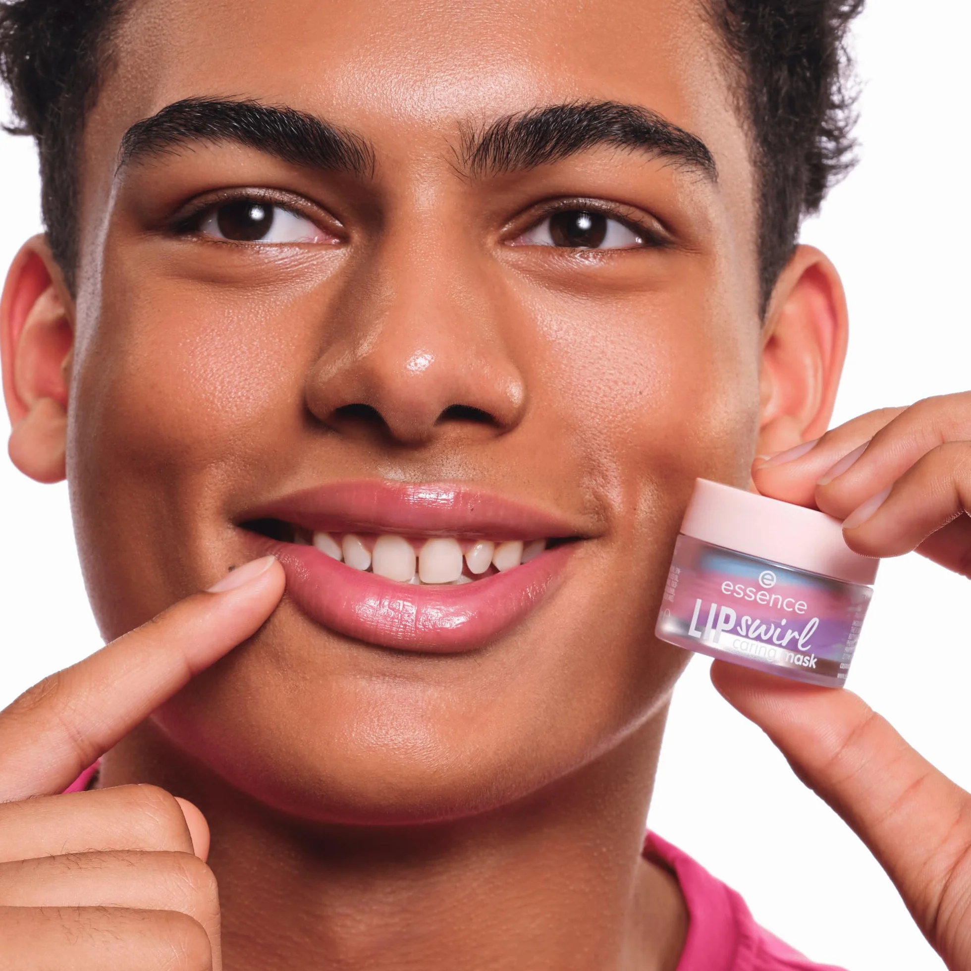 essence Odżywcza maseczka do ust LIP swirl, wygładzanie, opieka, zroszony, przeświecający (8g)