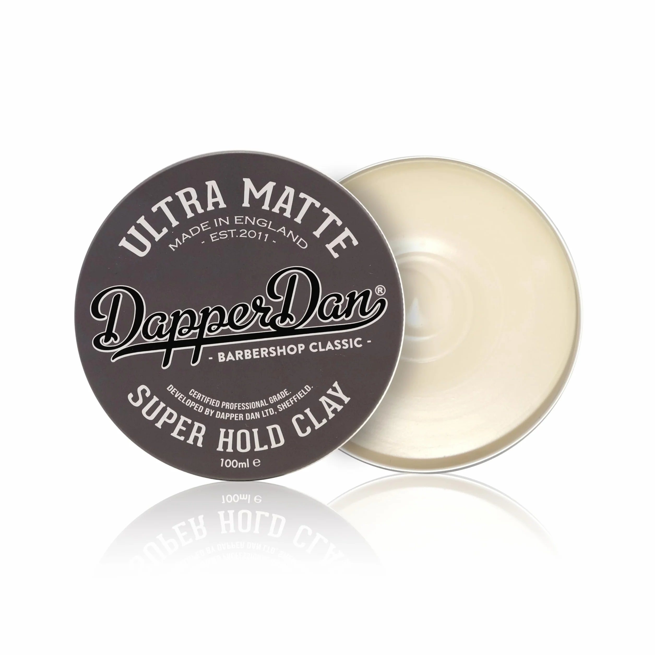 Dapper Dan Ultra Matt Clay, wosk z efektem matowym, długotrwały, subtelny zapach wanilii i malin, 1 x 100 ml