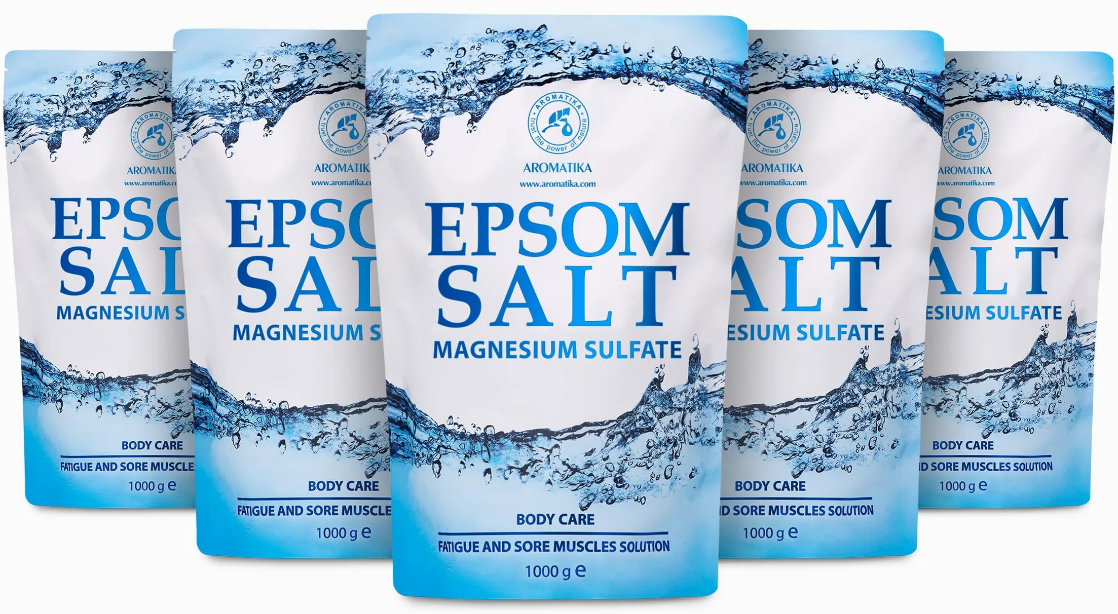 Epsom Bath Salt 5kg - 100% Pure & Natural Epsom Salt - Concentrated Magnesium Sulphate - Soothing & Relieves Sore Muscles - Body Care - Good Skin Care & Muscle Relaxant