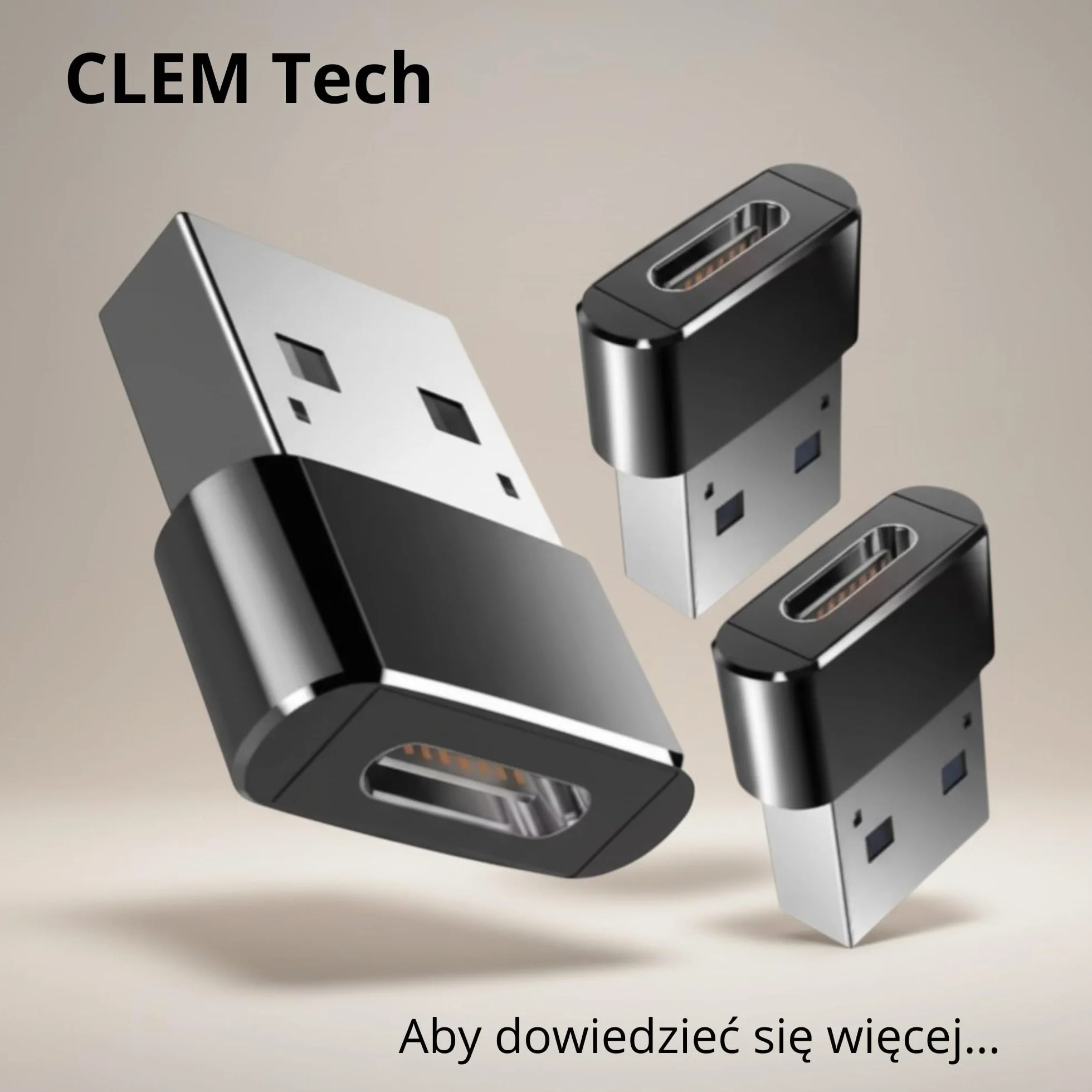 Przejściówka USB C na USB A - Zestaw 3 szt - Adapter USB C na USB A Złącze Typ C Żeński do USB-A Męski, Transfer Danych 480Mbps, Aluminiowa Obudowa, iPhone 15/16, Samsung Galaxy, Xiaomi, PC
