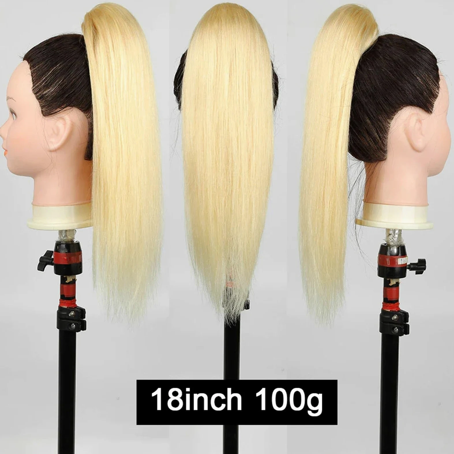 Przedłużanie włosów Przedłużanie kucyka ściągaczem, proste włosy Remy, dla kobiet Kucyk(26inches)