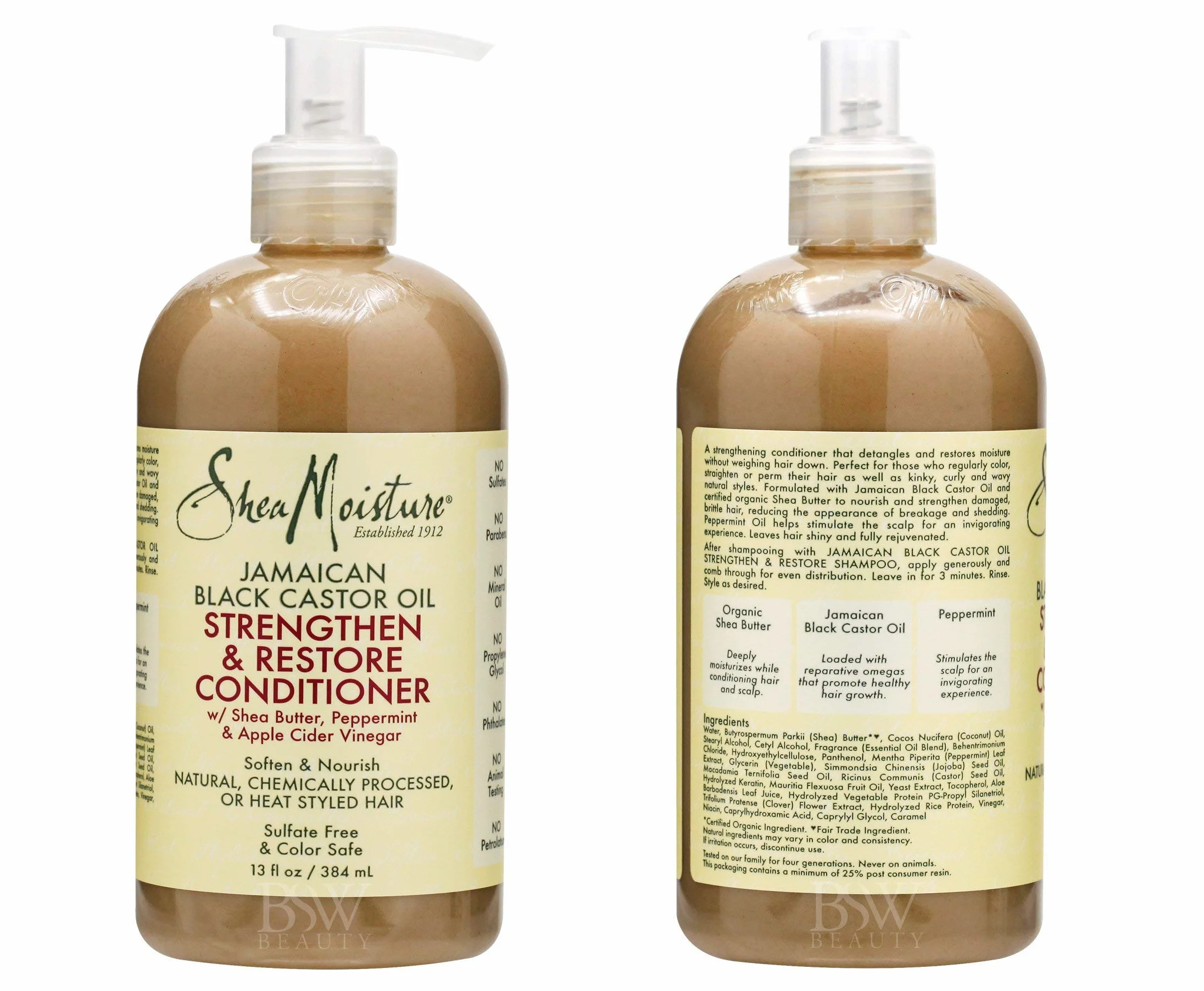 Shea Moisture - Jamajski czarny zestaw szamponu i odżywki z olejem rycynowym