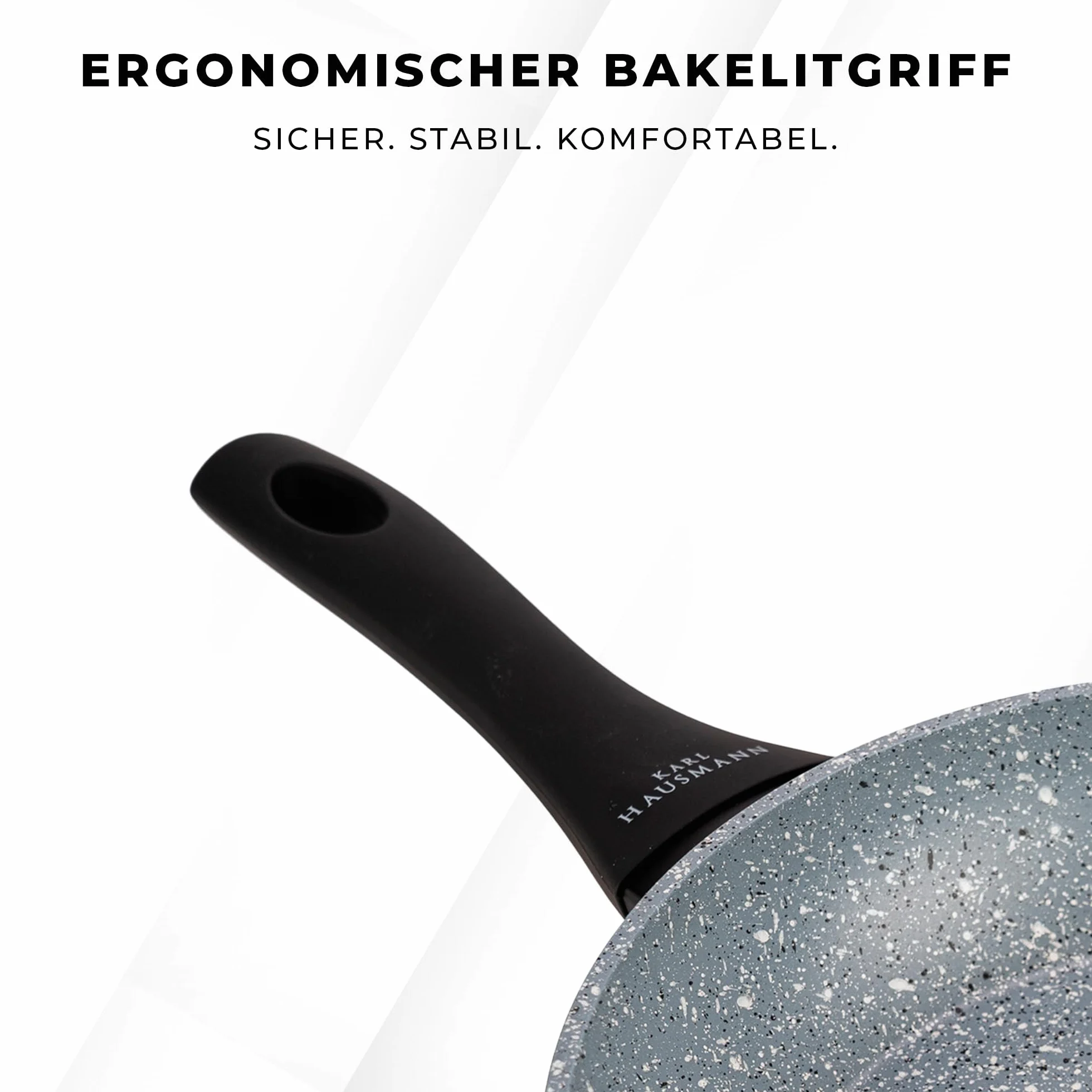 KARL HAUSMANN Zestaw patelni indukcyjnych 20 24 28 cm powlekane aluminium