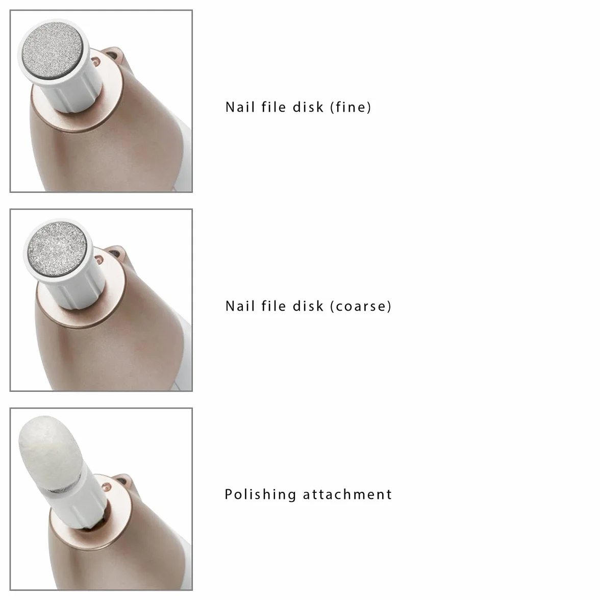 ProfiCare PC-MPS 3004 elektryczny zestaw do manicure/pedicure z 7 końcówkami do pielęgnacji paznokci, 5 poziomami, światłem LED i poręczną torbą do przechowywania