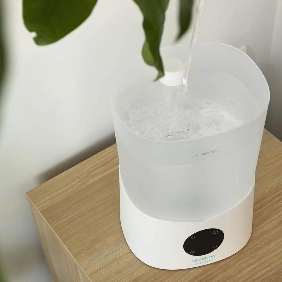 Cecotec BreezeCare 2600 nawilżacz powietrza Light Smart Timer, 25 W, 260 ml/h, 3 prędkości, pojemność 3,2 litra, pilot zdalnego sterowania, zasięg 40 m2