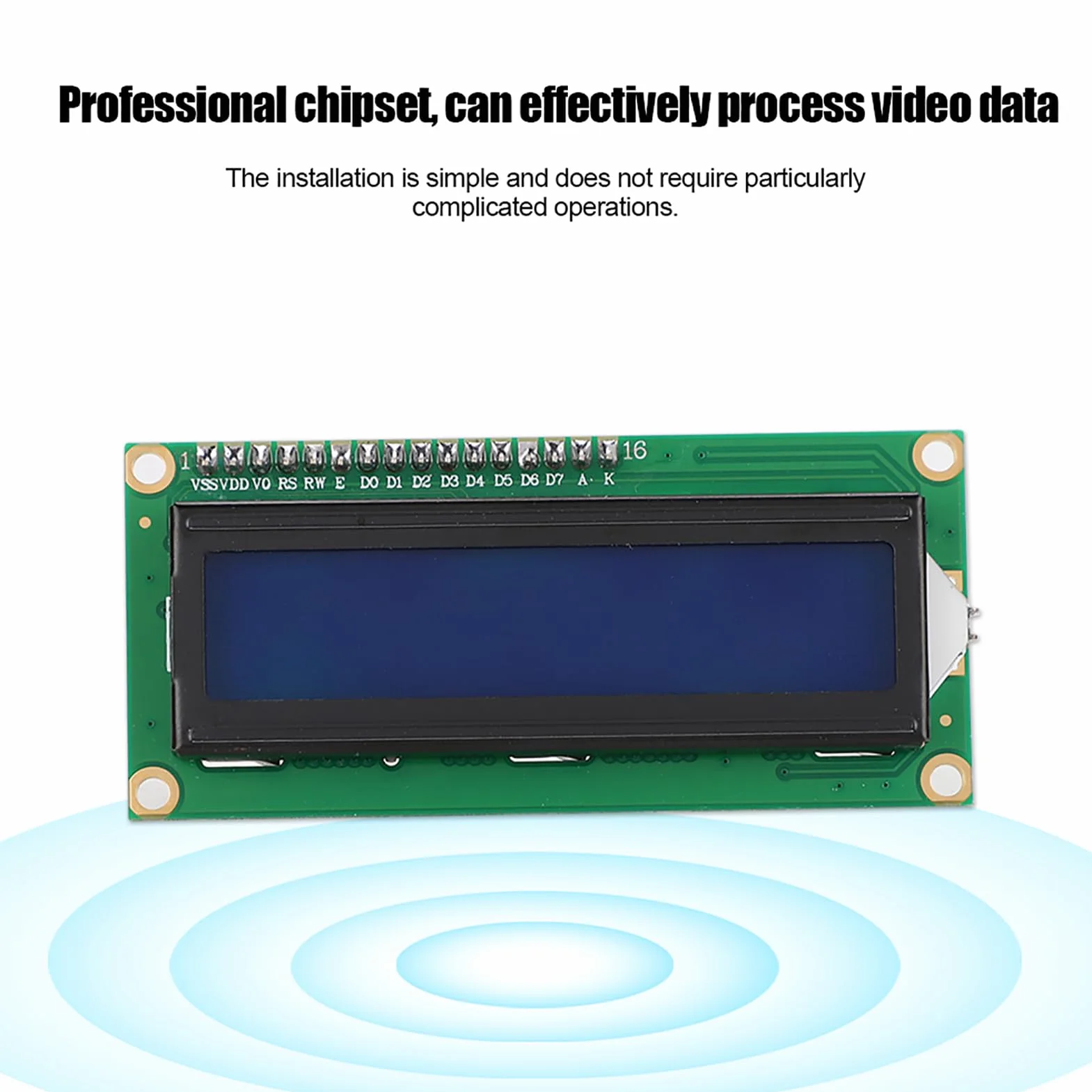 Moduł LCD 1602 z płytką Adaptera, Interfejs IIC I2C Moduł LCD z Niebieskim Podświetleniem