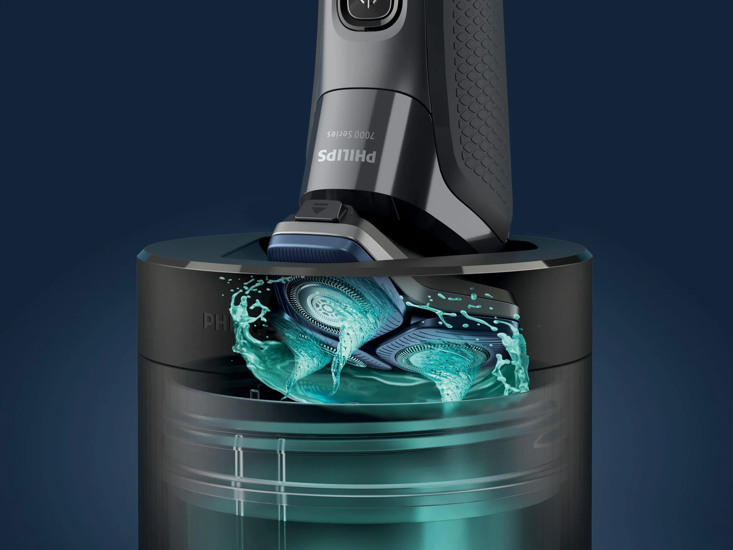 Philips Quick Clean Pod - wkład czyszczący Philips do męskiej golarki elektrycznej serii 5000, 7000, 8000 i 9000, męski środek do czyszczenia golarki elektrycznej (model QCP10/01)