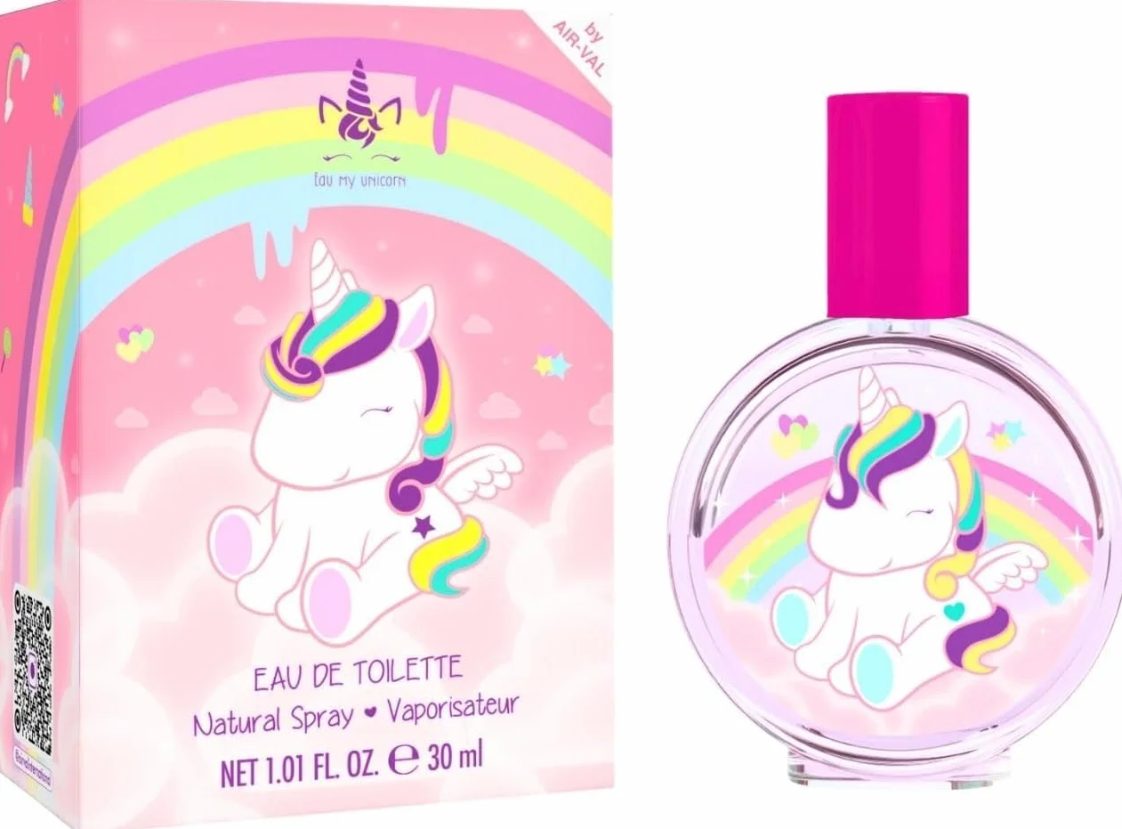 Eau My Unicorn Perfumy dla dzieci: perfumy dla dziewczynek w pięknej szklanej butelce i wzór jednorożca (30 ml)