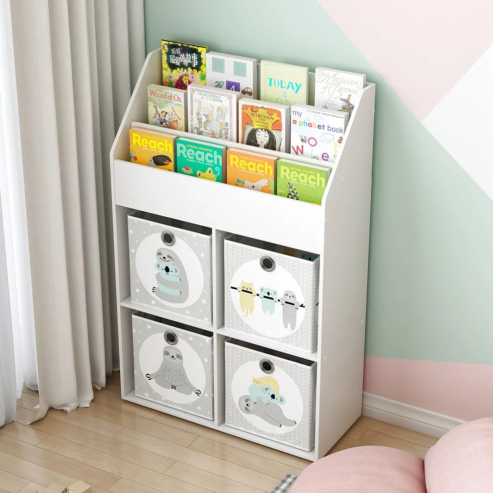 Vicco Półka dla dzieci Conny Biały 72 x 111 cm z 4 półkami