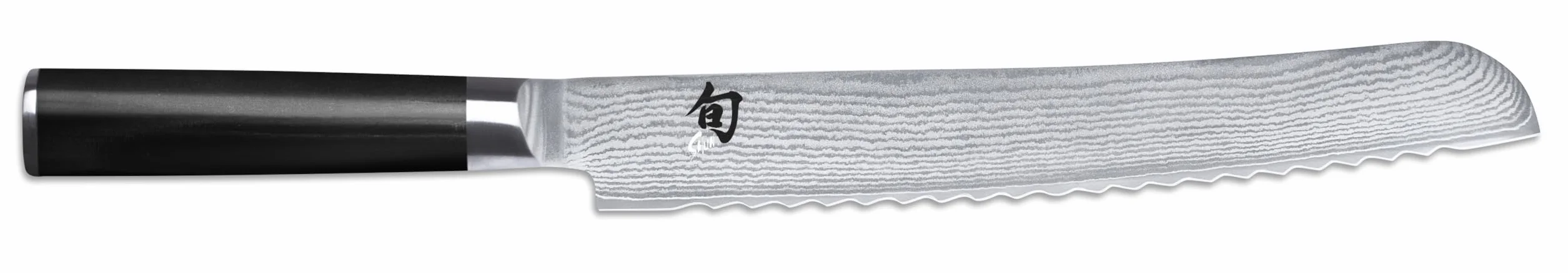 Kai Shun Nóż do Chleba 23 cm Uchwyt Drewniany Czarny/Srebrny