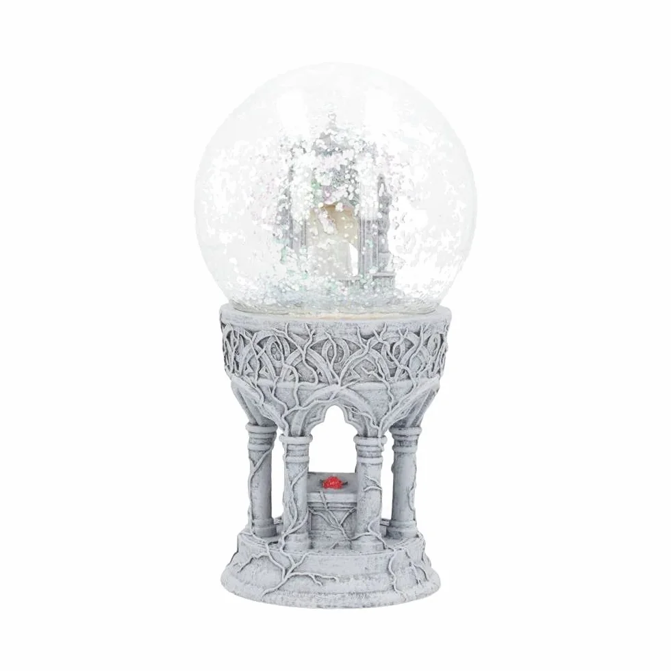 Nemesis Now Love Remains Snowglobe Anne Stokes 18,5 cm żywica szkło woda kość słoniowa