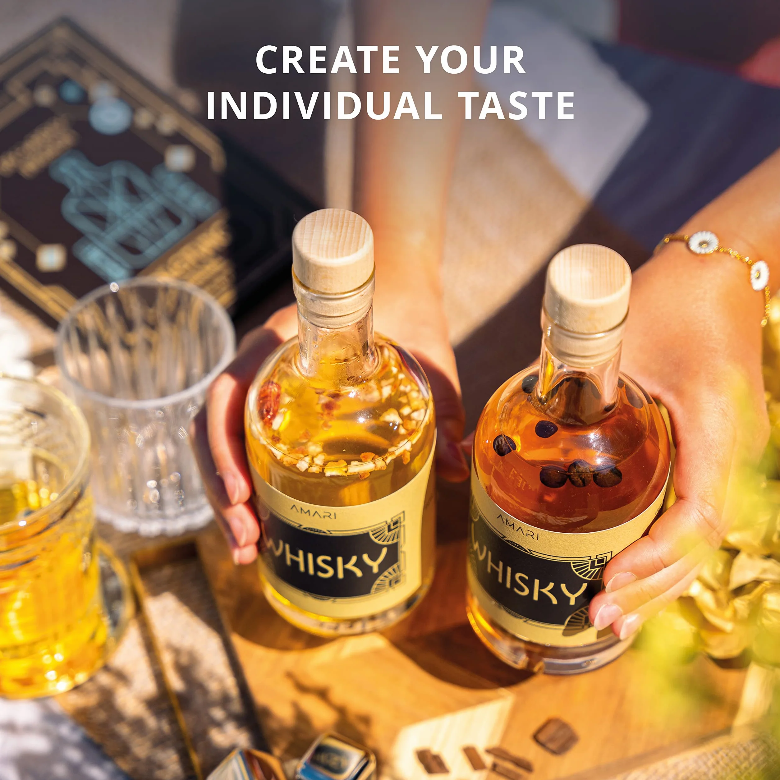 AMARI Zestaw do samodzielnego przygotowania whisky z akcesoriami pudełko upominkowe Whisky Tasting