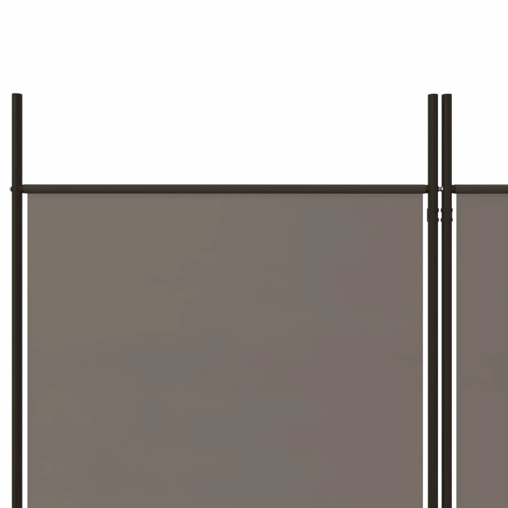 vidaXL Parawan 5-panelowy 250x220 cm antracytowy tkanina