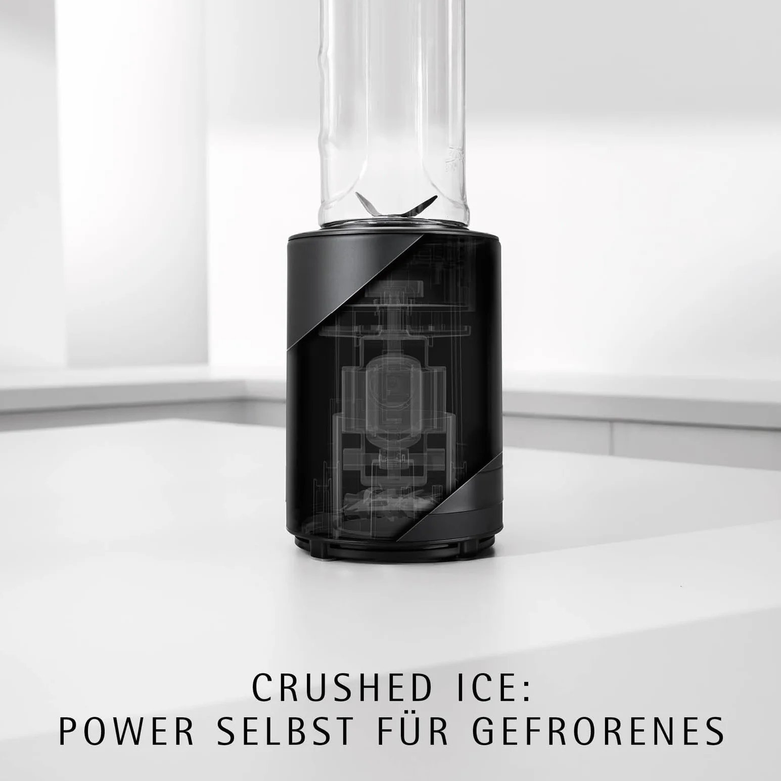 WMF Küchenminis Smoothie-to-go, mikser stojący 300 W, stal nierdzewna, czarny, 0,6 l