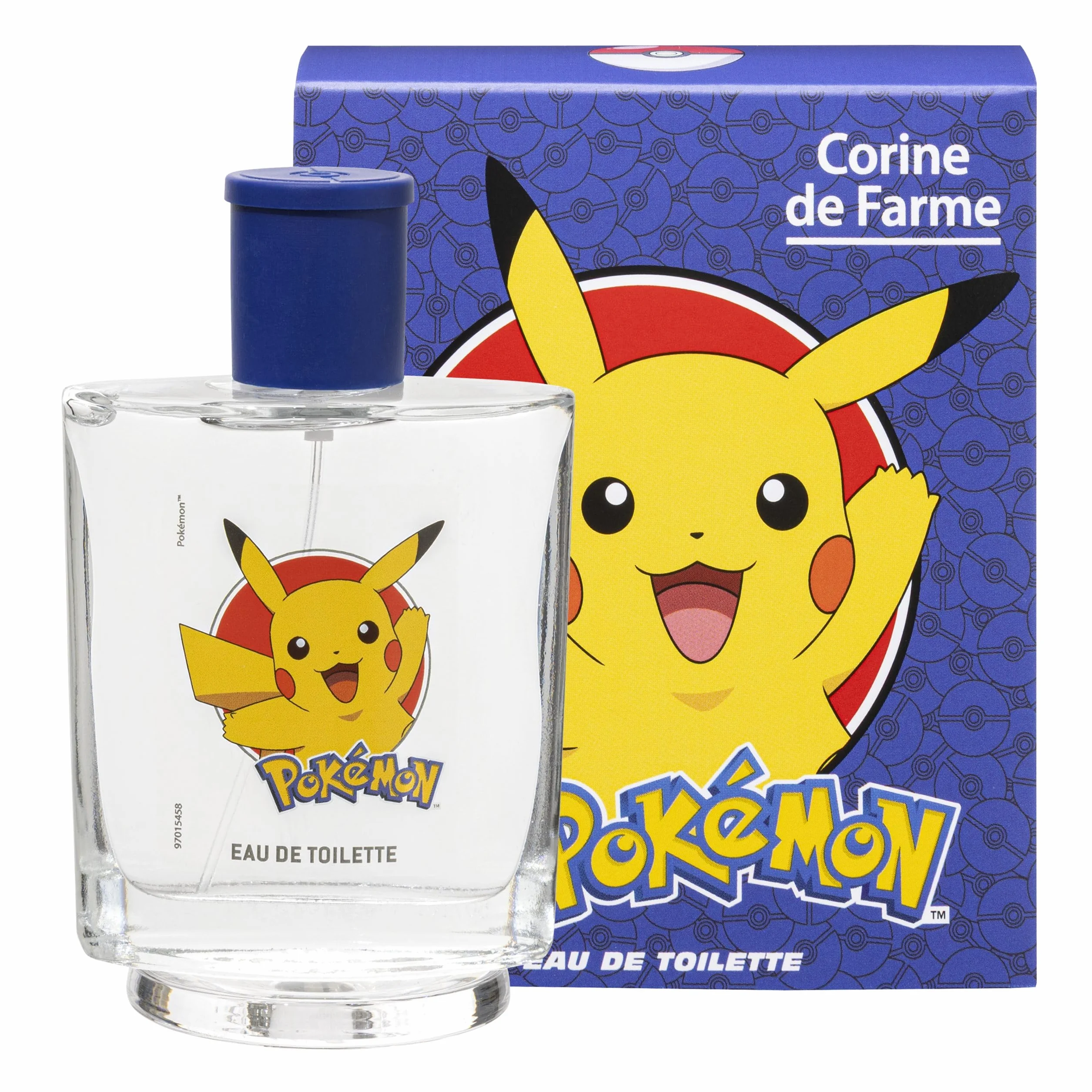 Corine de Farme, Pokemon woda toaletowa 50 ml świeży i elektryzujący zapach dla dzieci - nuty jaśminu, jabłka, ananasa, mięty - idealny zapach dla chłopców - odpowiedni do każdego rodzaju skóry