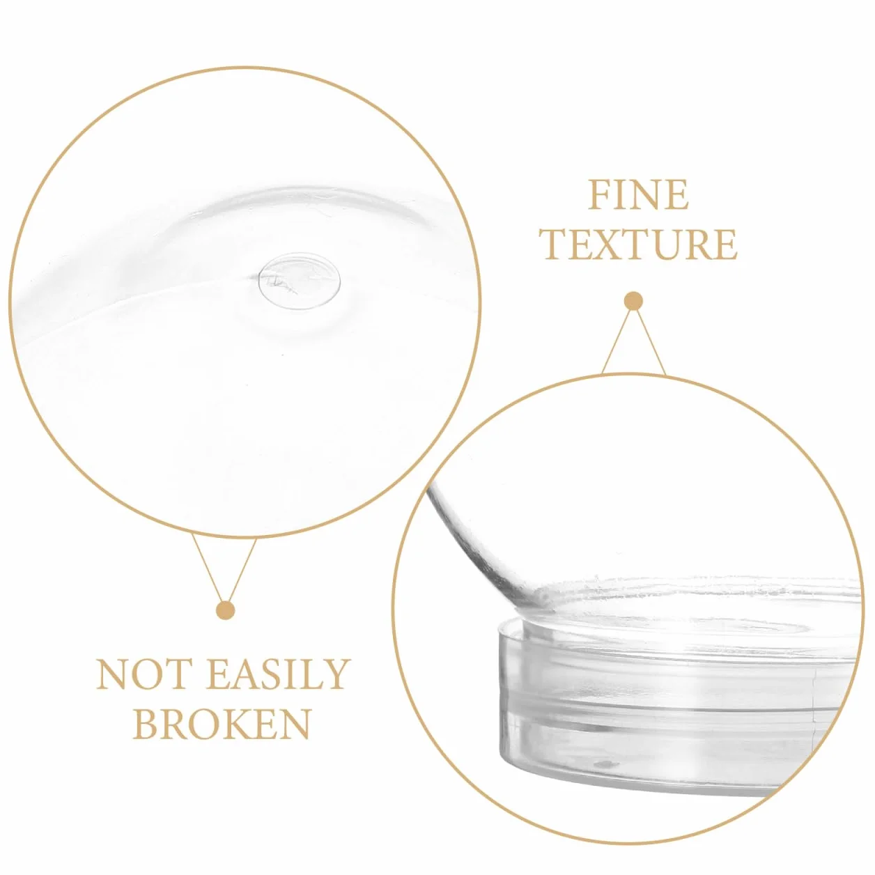 PRETYZOOM Kule śnieżne DIY 10 sztuk 270 ml przezroczyste puste szkło z nakrętką