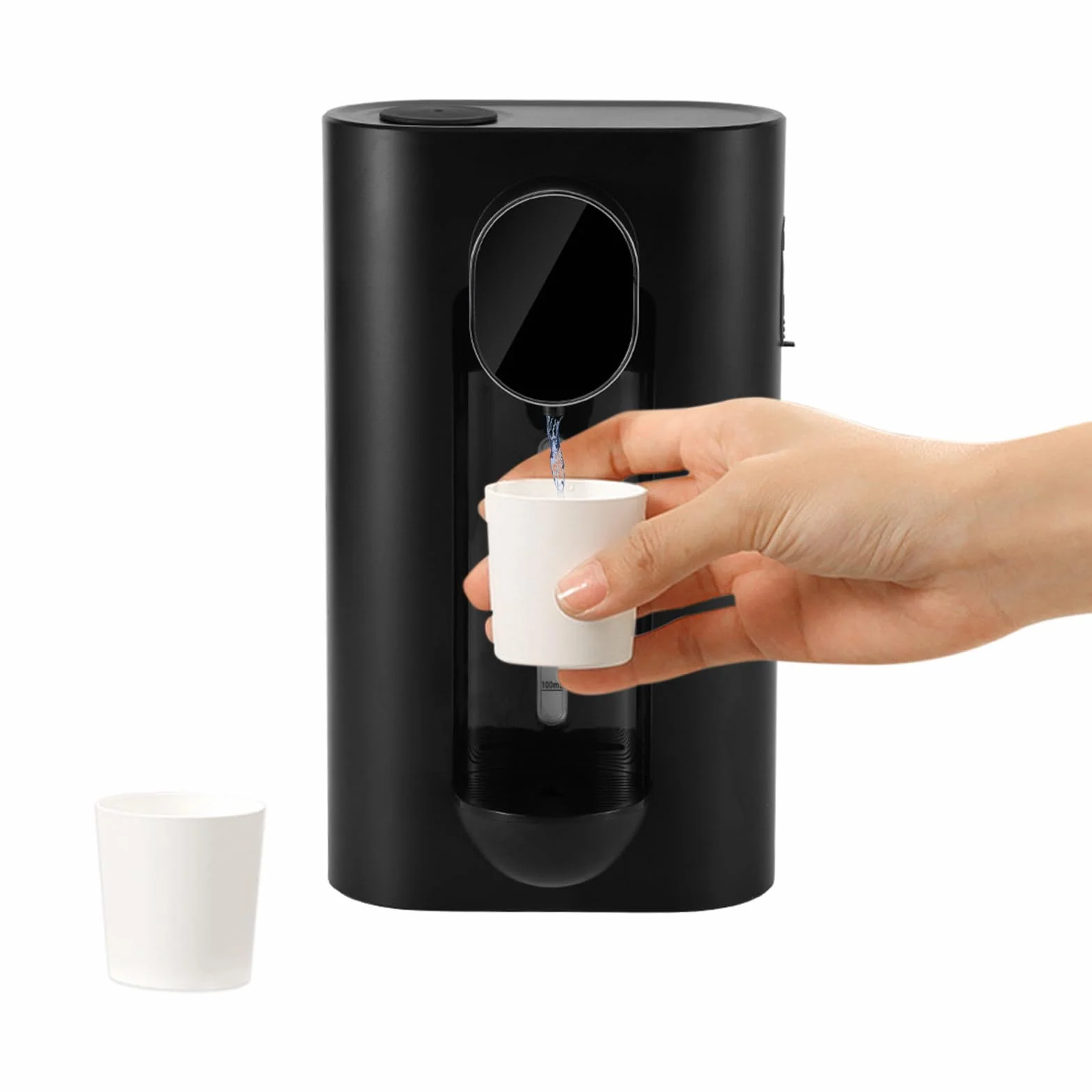 Automatyczny dozownik do płukania jamy ustnej 540 ml LED montaż ścienny czujnik podczerwieni magnetyczny kubek 3 biegi