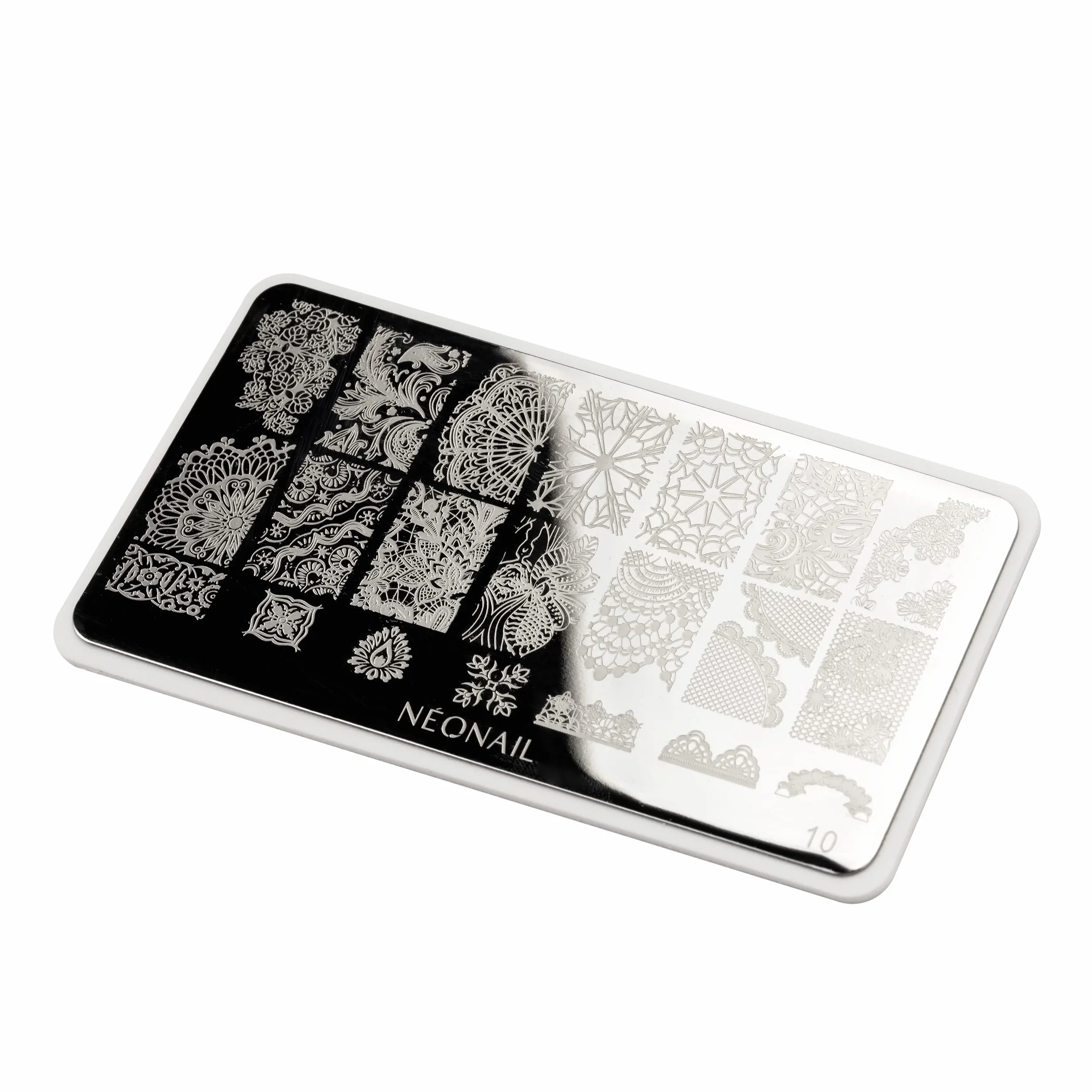 NEONAIL Stamping Plate 10 Płytka do stemplowania, płytka do stemplowania paznokci, płytka do stemplowania, dekoracja paznokci