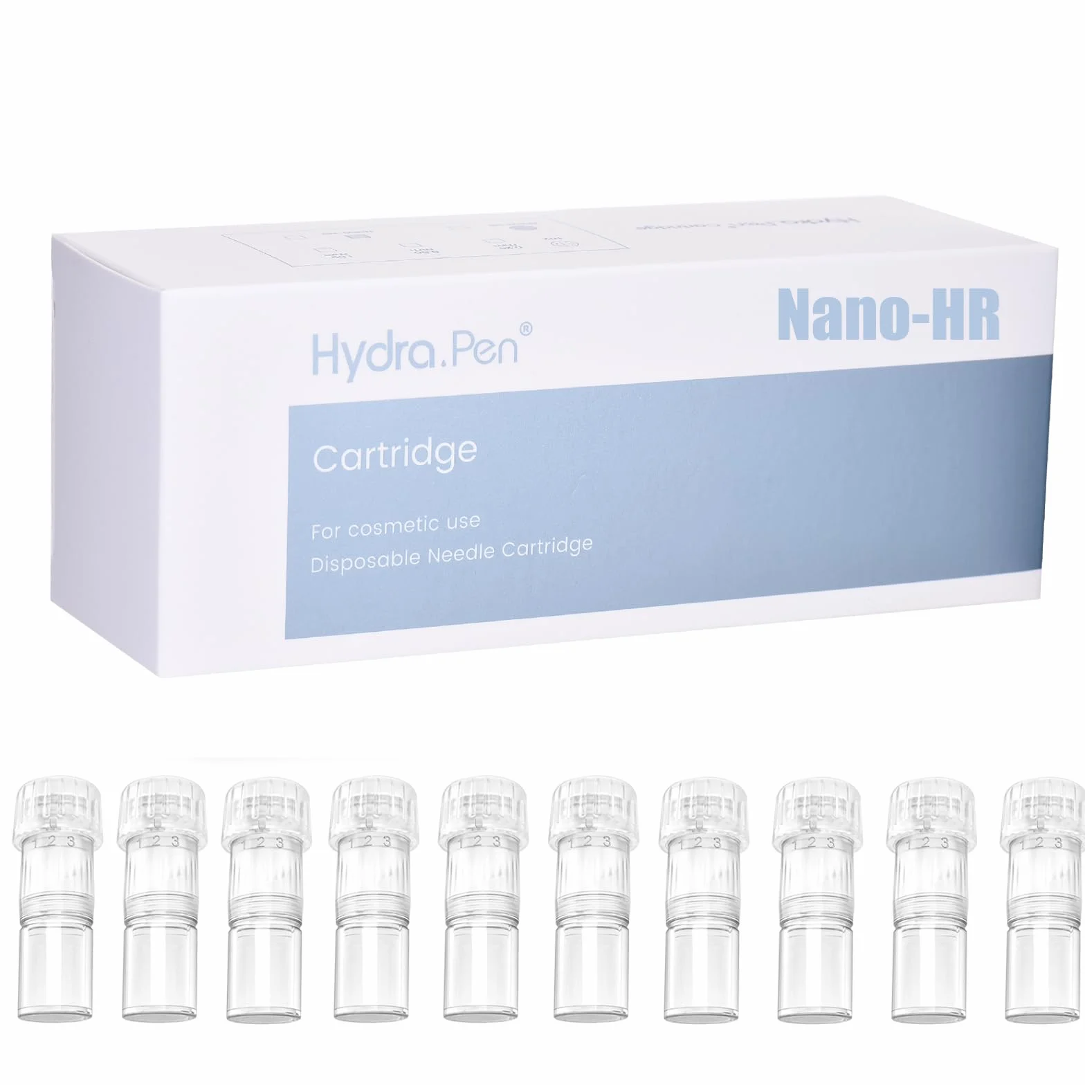 Hydra. Pen H3/H5 wkłady Nano-R - 10 sztuk do leczenia drobnych linii, blizn trądzikowych i codziennej pielęgnacji – 100% autentyczne wkłady Hydra. Wkłady Pen (10 sztuk, Nano-R dla H3/H5)