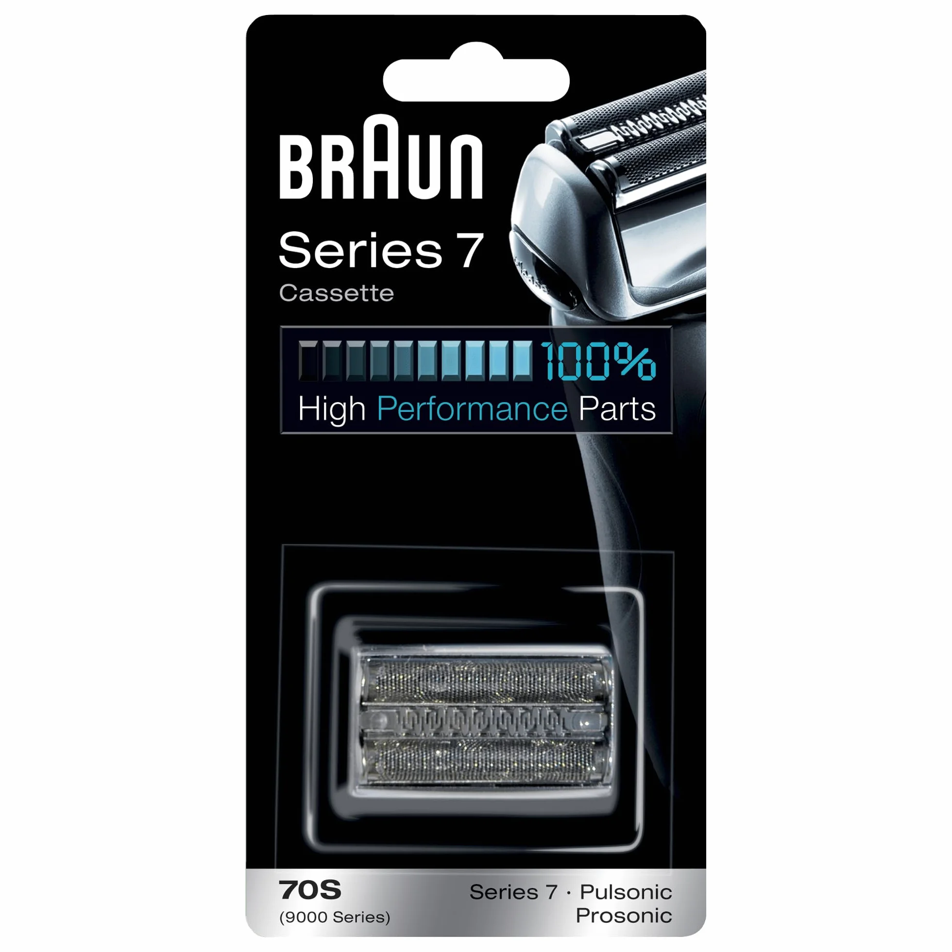 Braun Series 7 70S Elektryczna Maszynka do Golenia, Czarny/Szary