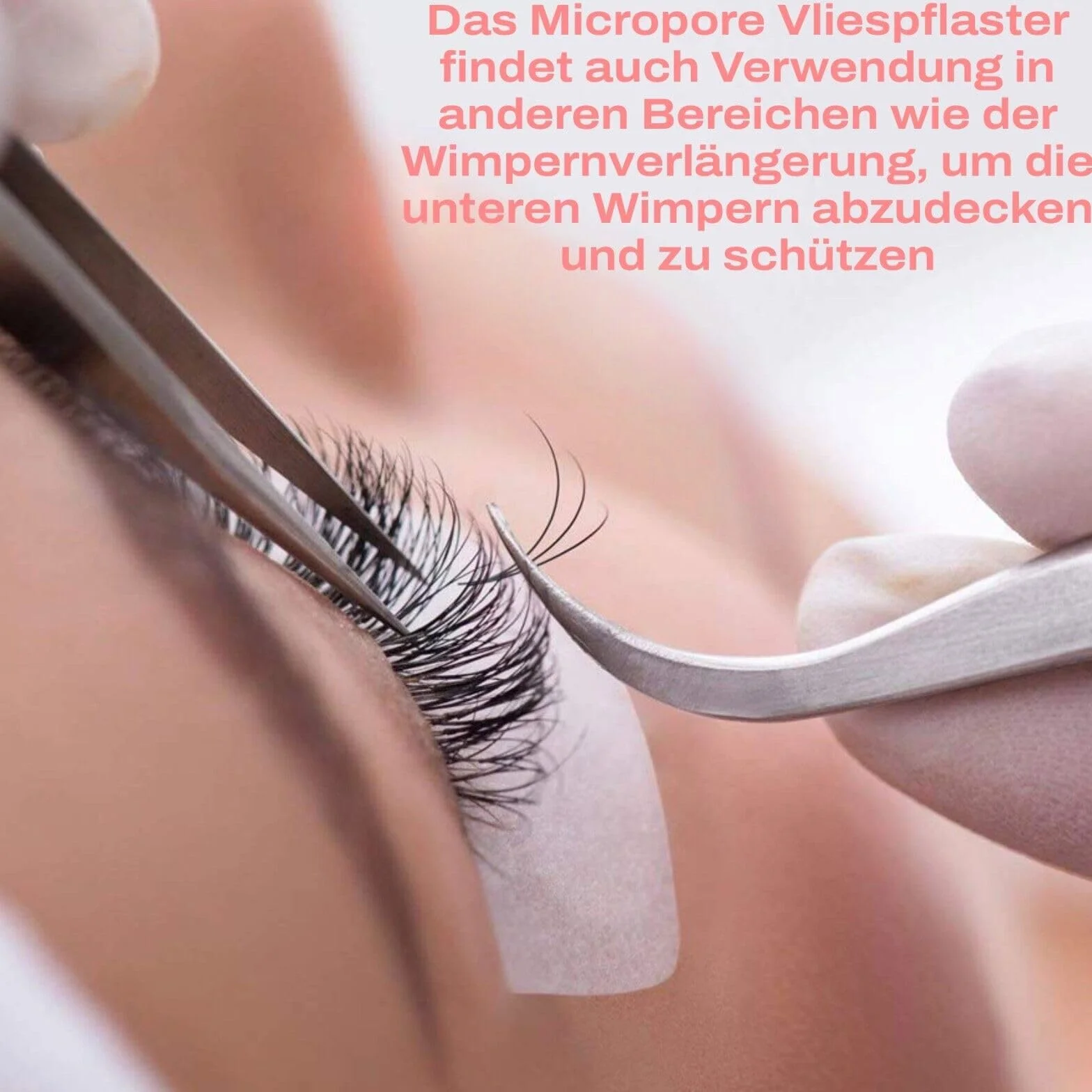 taśma Micropore Tape 3M, 5 sztuk, z końcówkami aplikacyjnymi, do przedłużania rzęs, medyczne plastry z włókniny, nie zawiera lateksu, hipoalergiczna, oddychająca, wodoodporna – taśma do rzęs