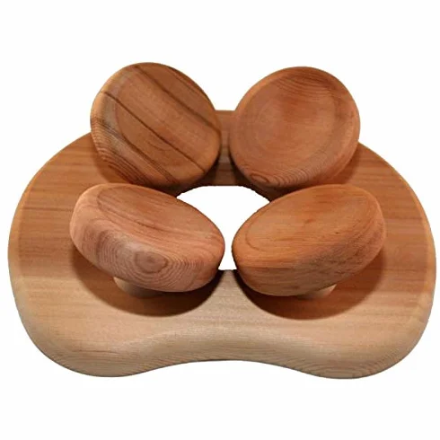 Halu Ergonomiczna poduszka zagłówek do sauny fińskiej i podczerwieni (Drewno, Red Cedar)