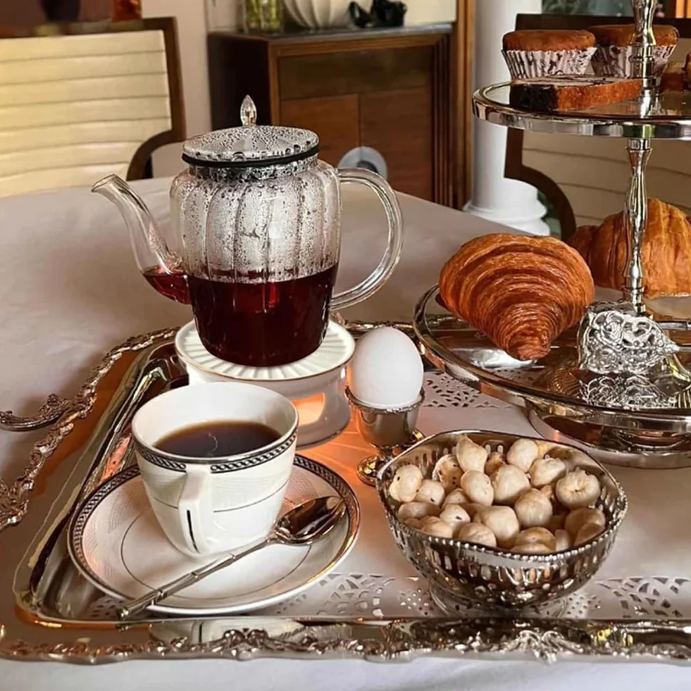 Ceramiczny podgrzewacz do dzbanka herbaty z uchwytem do kawy mleka