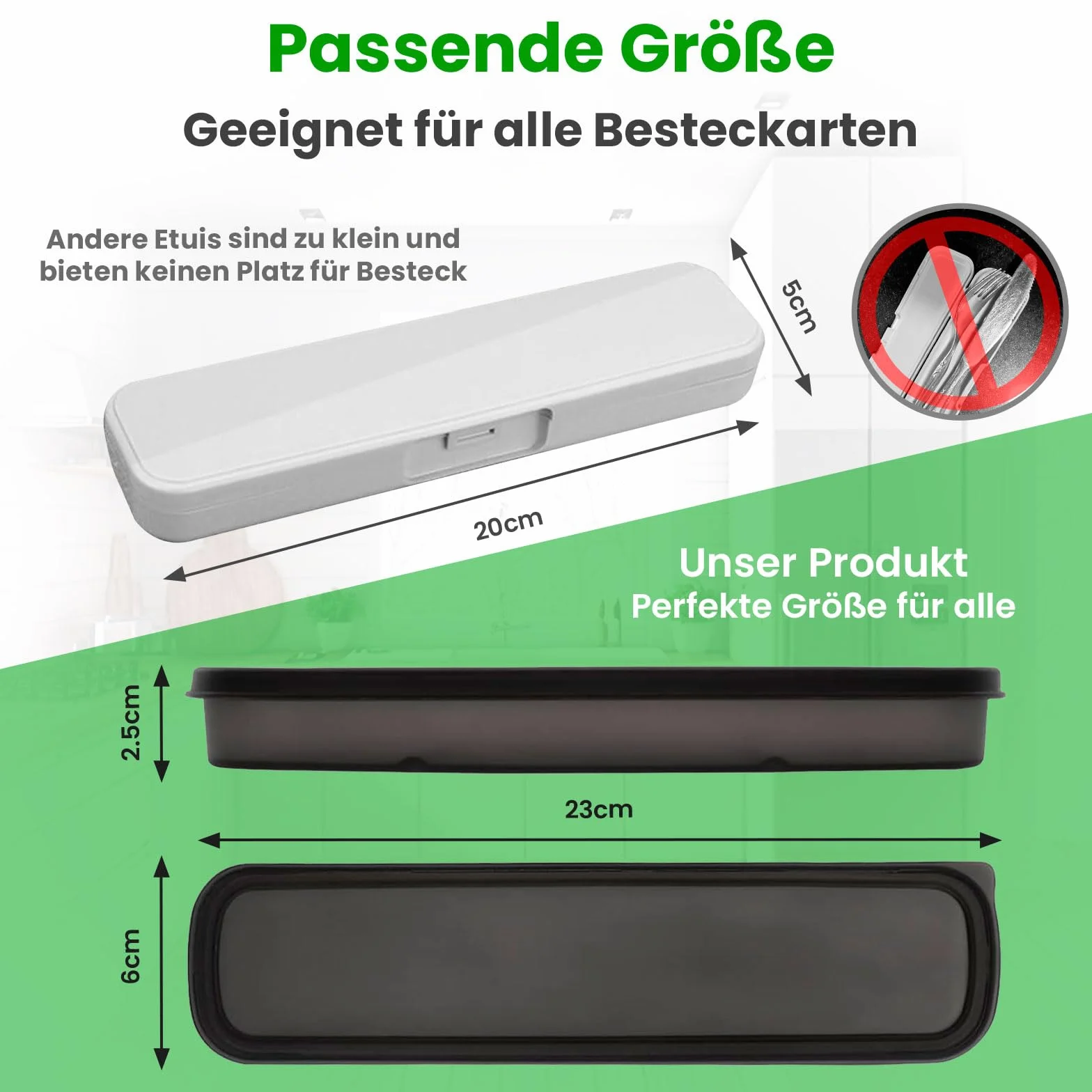 Pojemnik na Sztućce do Pracy | Zestaw Podróżny z Woreczkiem, Etui Wielokrotnego Użytku, Kompaktowe Pudełko do Plecaka, Organizer na Akcesoria Obiadowe na Kemping i Outdoor