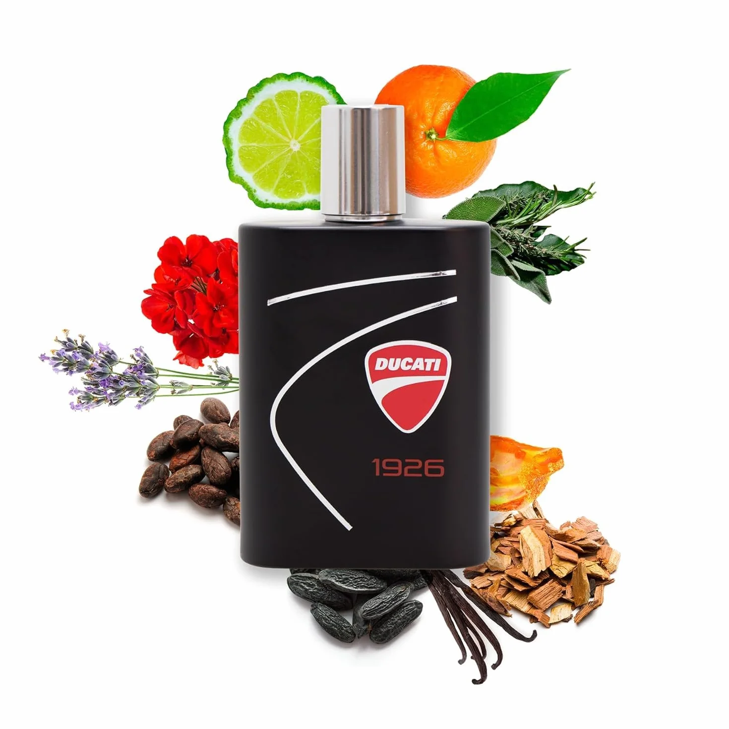DUCATI | 1926 Pudełko na prezenty dla mężczyzn, perfumy męskie EDT 100 ml + czapka zimowa Ducati, z zapachem drzewnym, aromatycznym i orientalnym