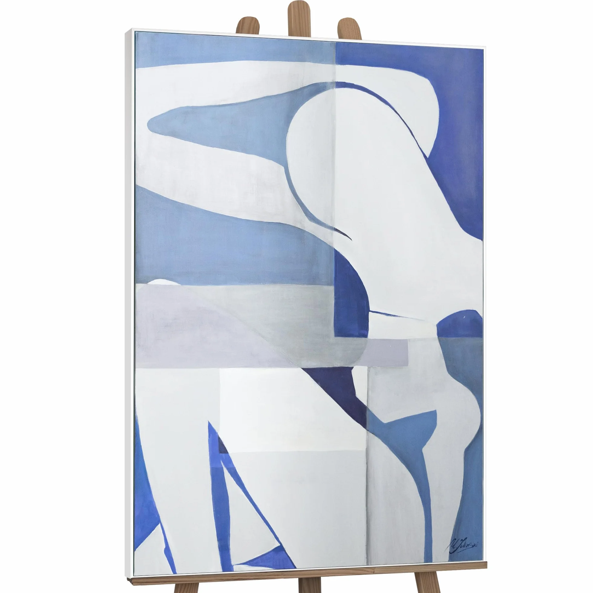Obraz ręcznie malowany "Sandy" 100x140cm akrylowe na płótnie abstrakcyjny nowoczesny z ramą