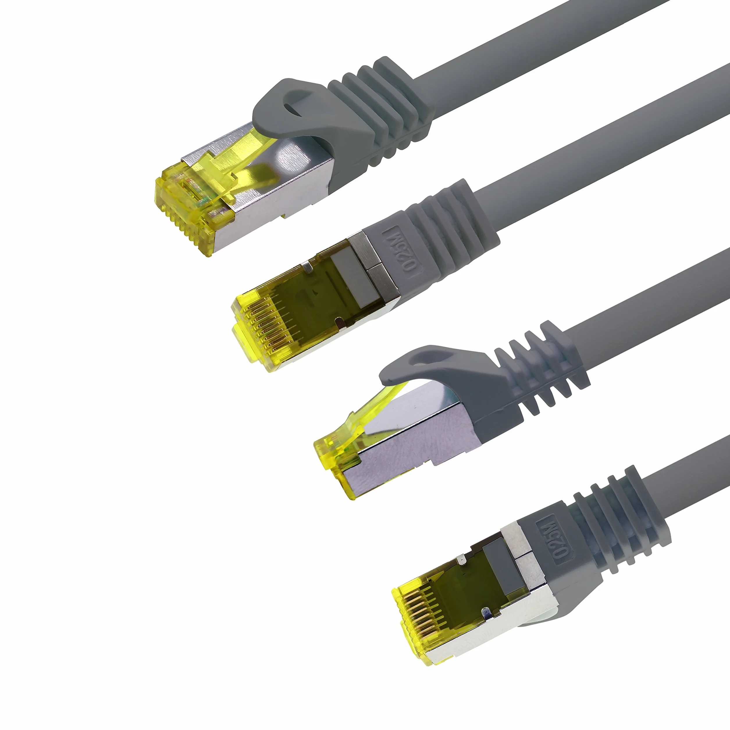 1aTTack.de Cat.7 kabel sieciowy 1m szary 1 sztuka Cat7 kabel Ethernet kabel sieciowy LAN kabel surowy 10 Gb/s SFTP PIMF LSZH zestaw kabel krosowy z wtyczką Rj 45 Cat.6a