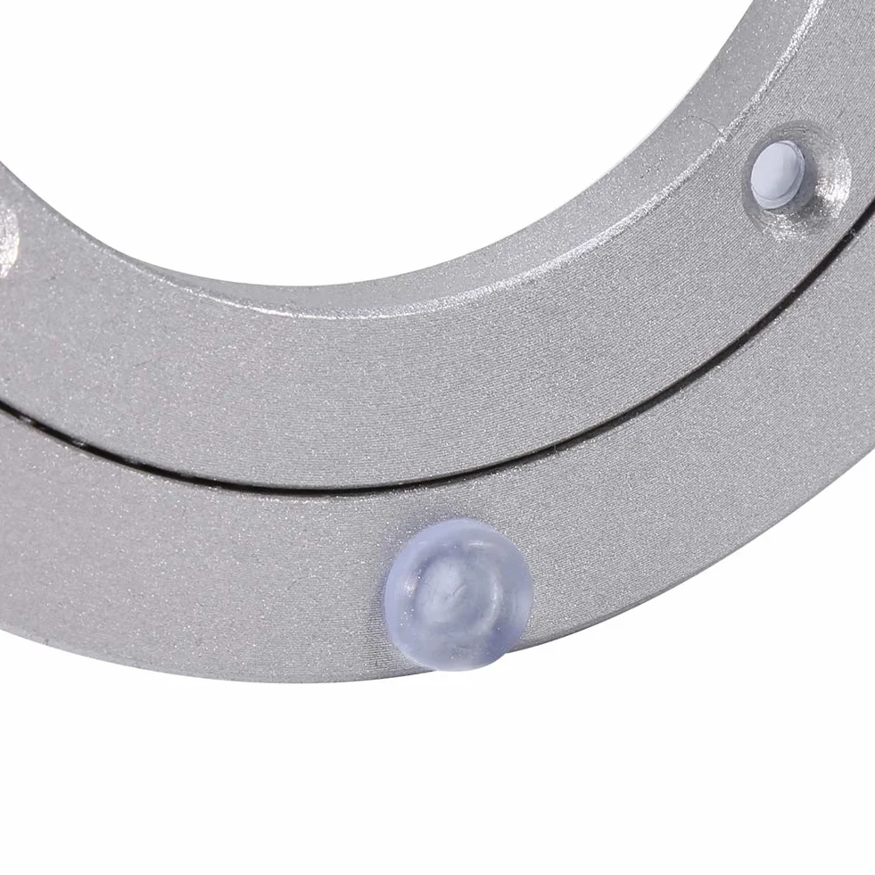 Wytrzymałe łożysko obrotowe ze stopu aluminium Lazy Susan Okrągły stół obrotowy Gładki obrotowy blat (6 cali)
