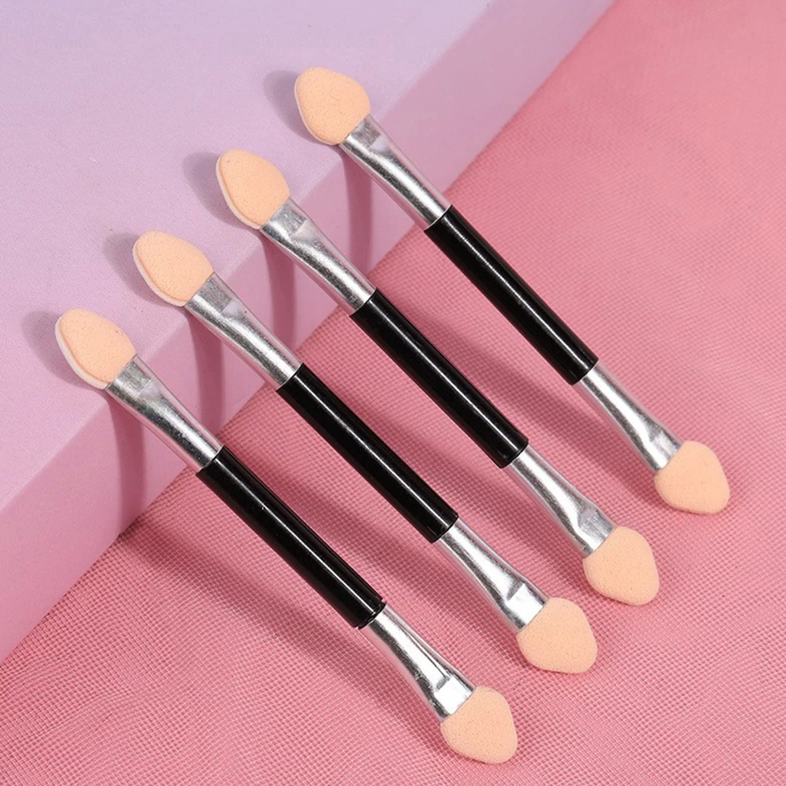 20 sztuk pędzli do cieni do powiek, Sponge Eyeshadow Brush, dwustronny pędzel do cieni, jednorazowy aplikator cieni do powiek